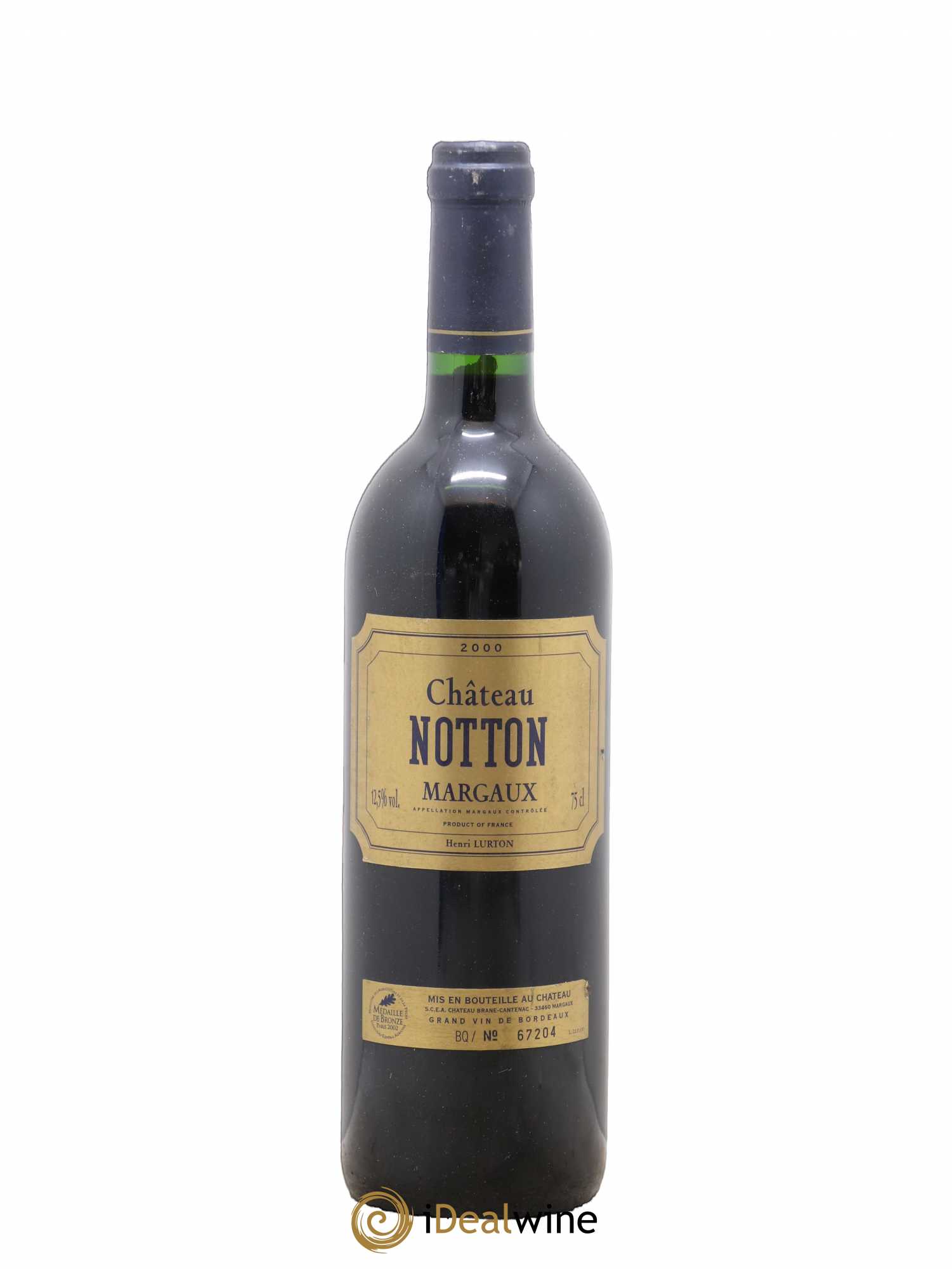 Château Notton 2000 - Lot de 1 bouteille - 0