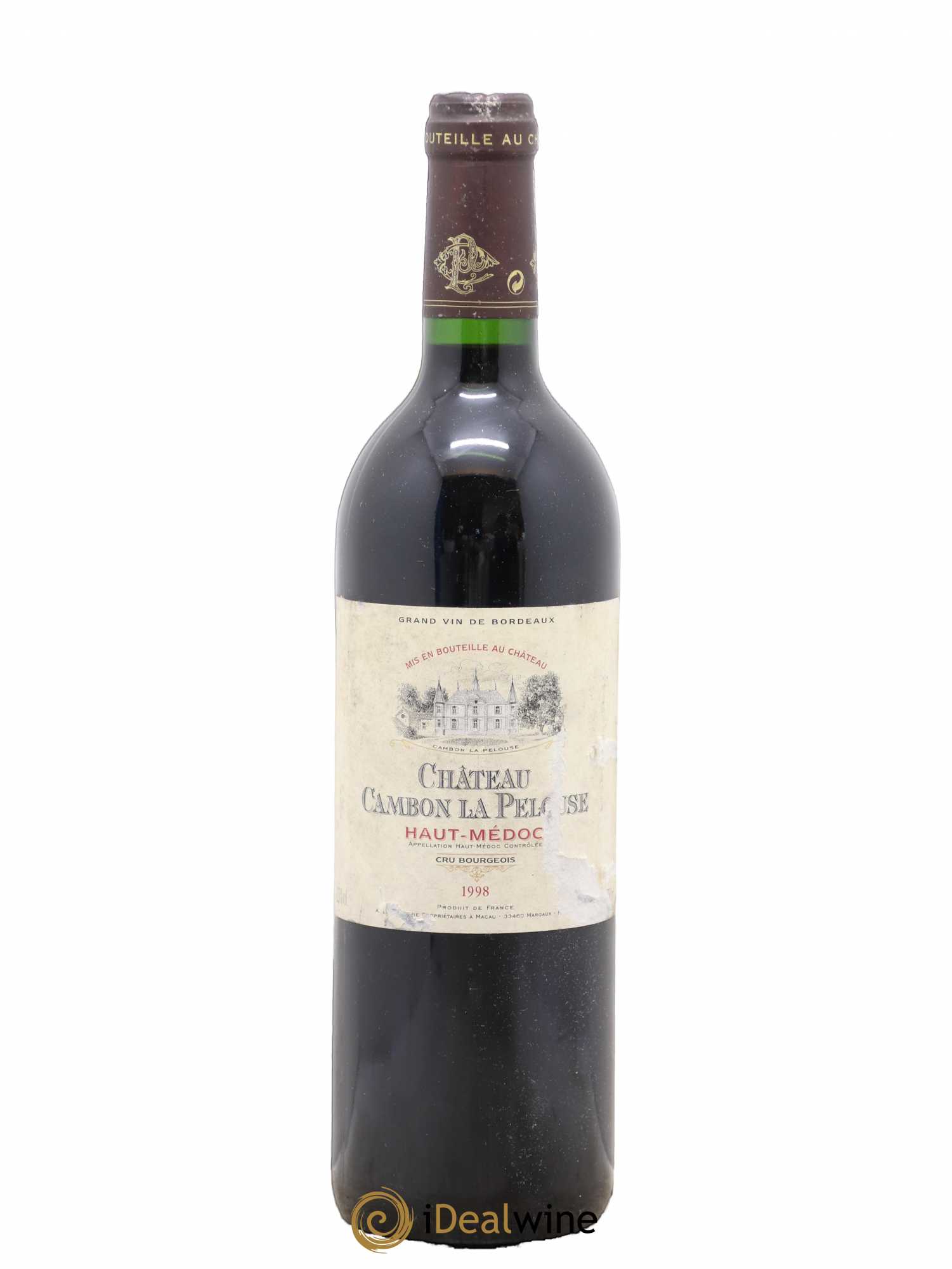 Château Cambon la Pelouse Cru Bourgeois 1998 - Lot de 1 bouteille - 0