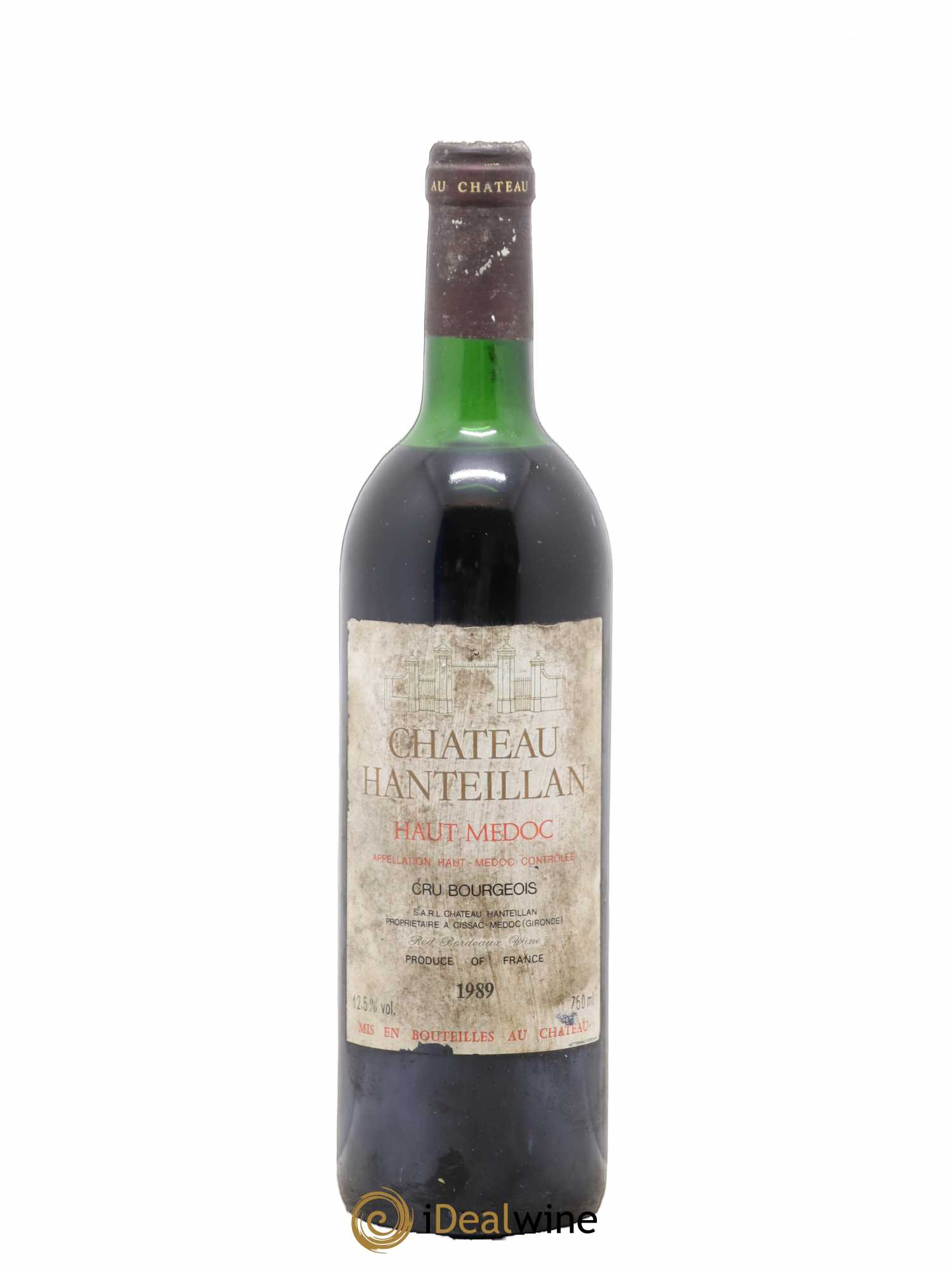 Château Hanteillan Cru Bourgeois 1989 - Lot de 1 bouteille - 0