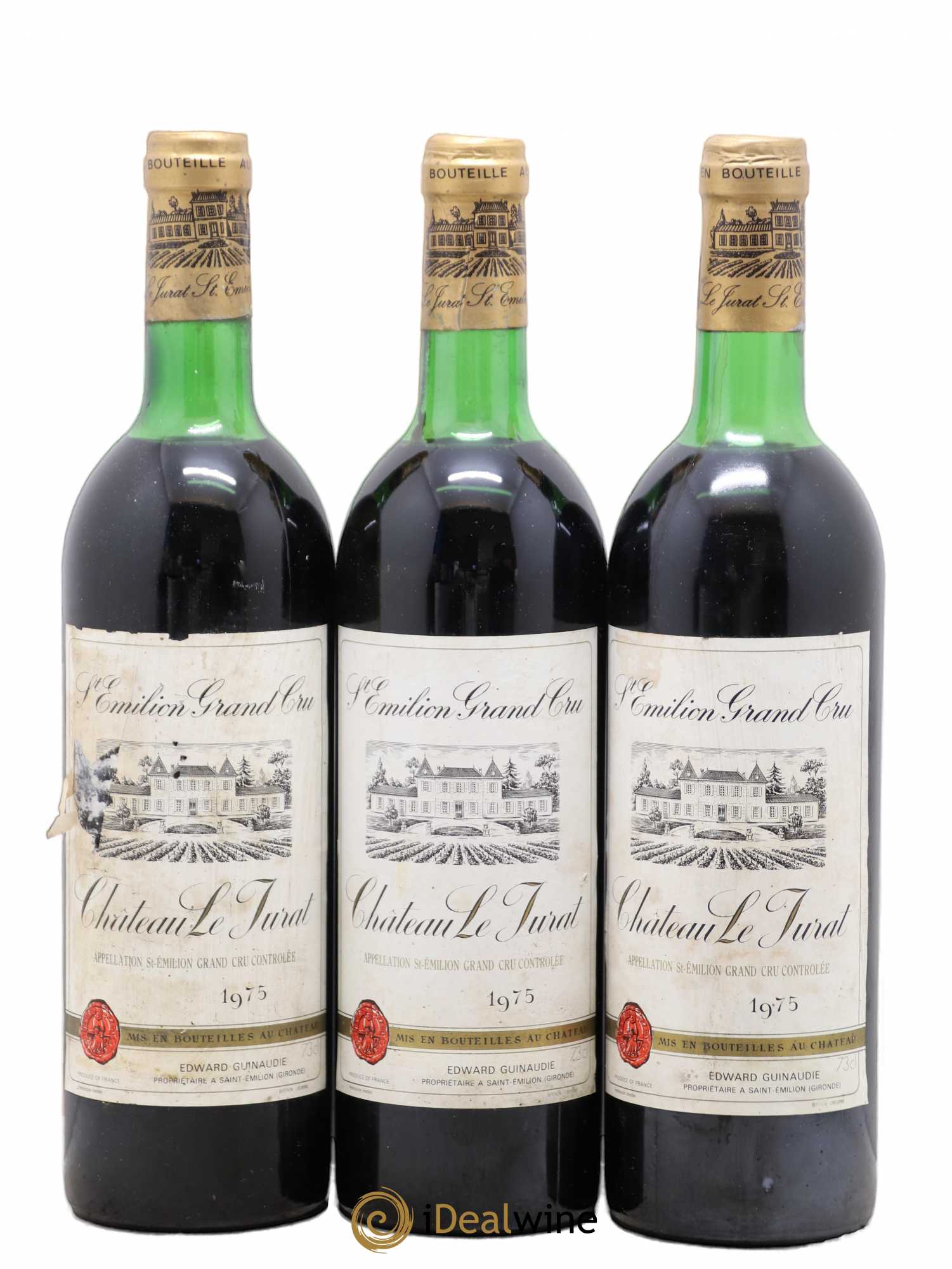 Château le Jurat 1975 - Lot de 3 bouteilles - 0