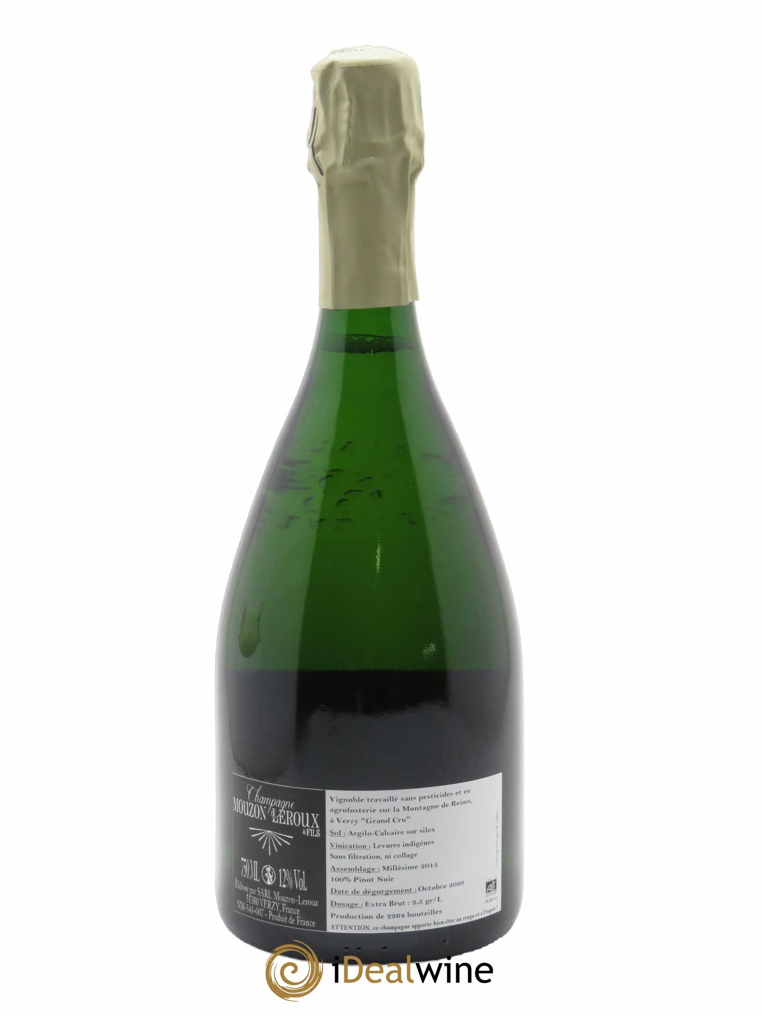 L'Ineffable Blanc de Noirs Verzy Grand Cru Extra-Brut Mouzon-Leroux 2015 - Lot de 1 bouteille - 1