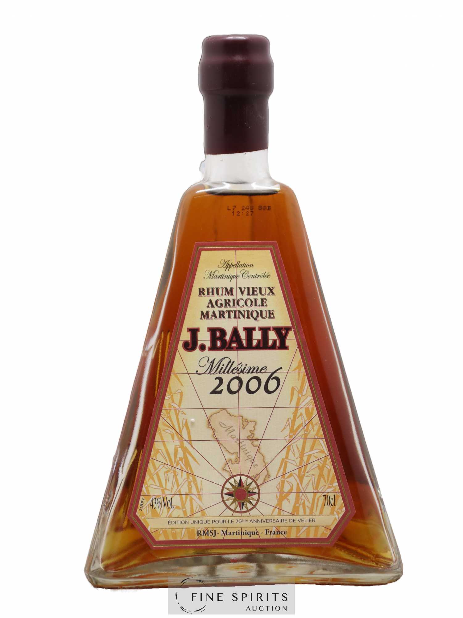 J. Bally 2006 Of. Velier 70th Anniversary - Lot de 1 bouteille - 1