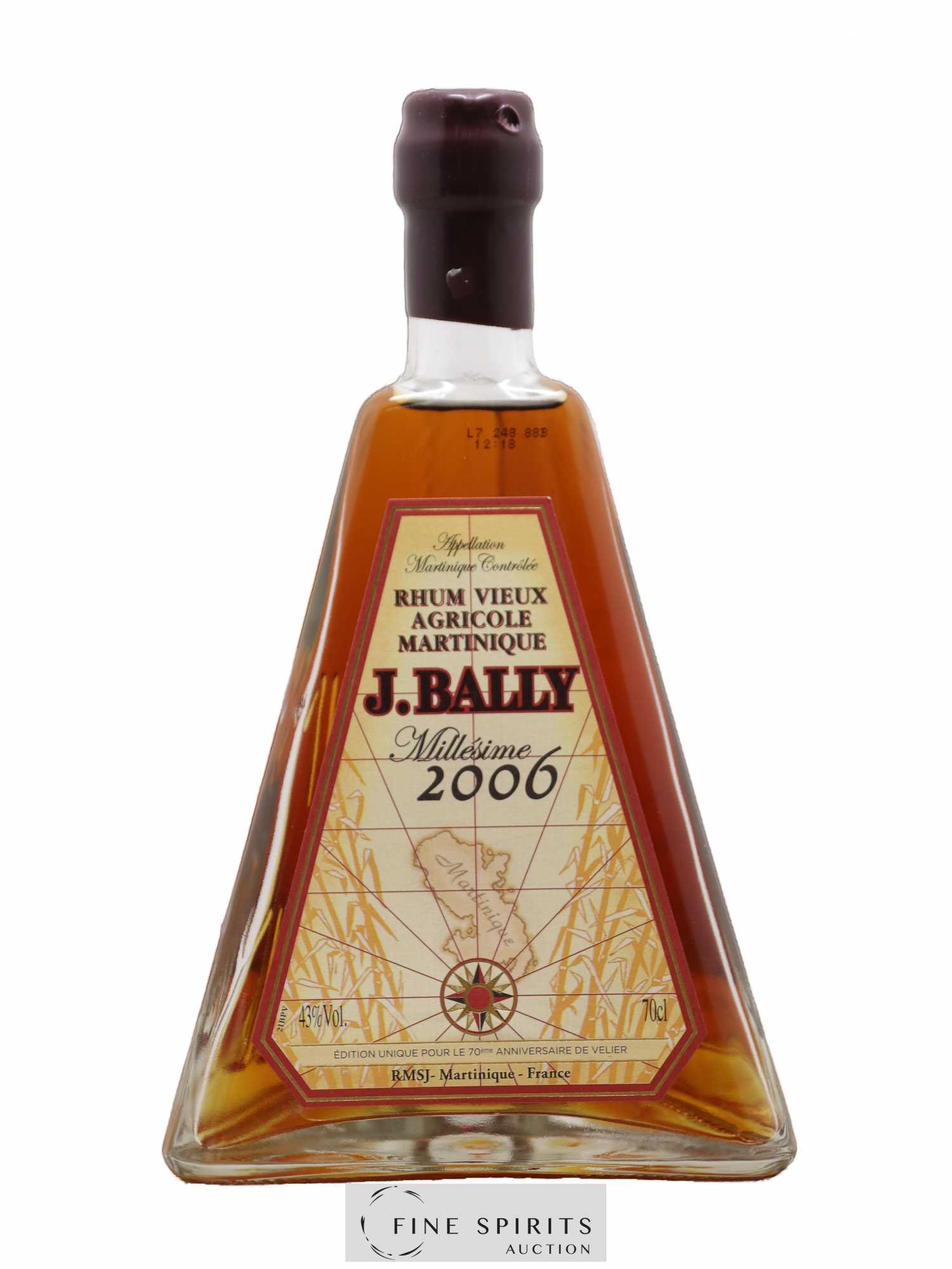 J. Bally 2006 Of. Velier 70th Anniversary - Lot de 1 bouteille - 1