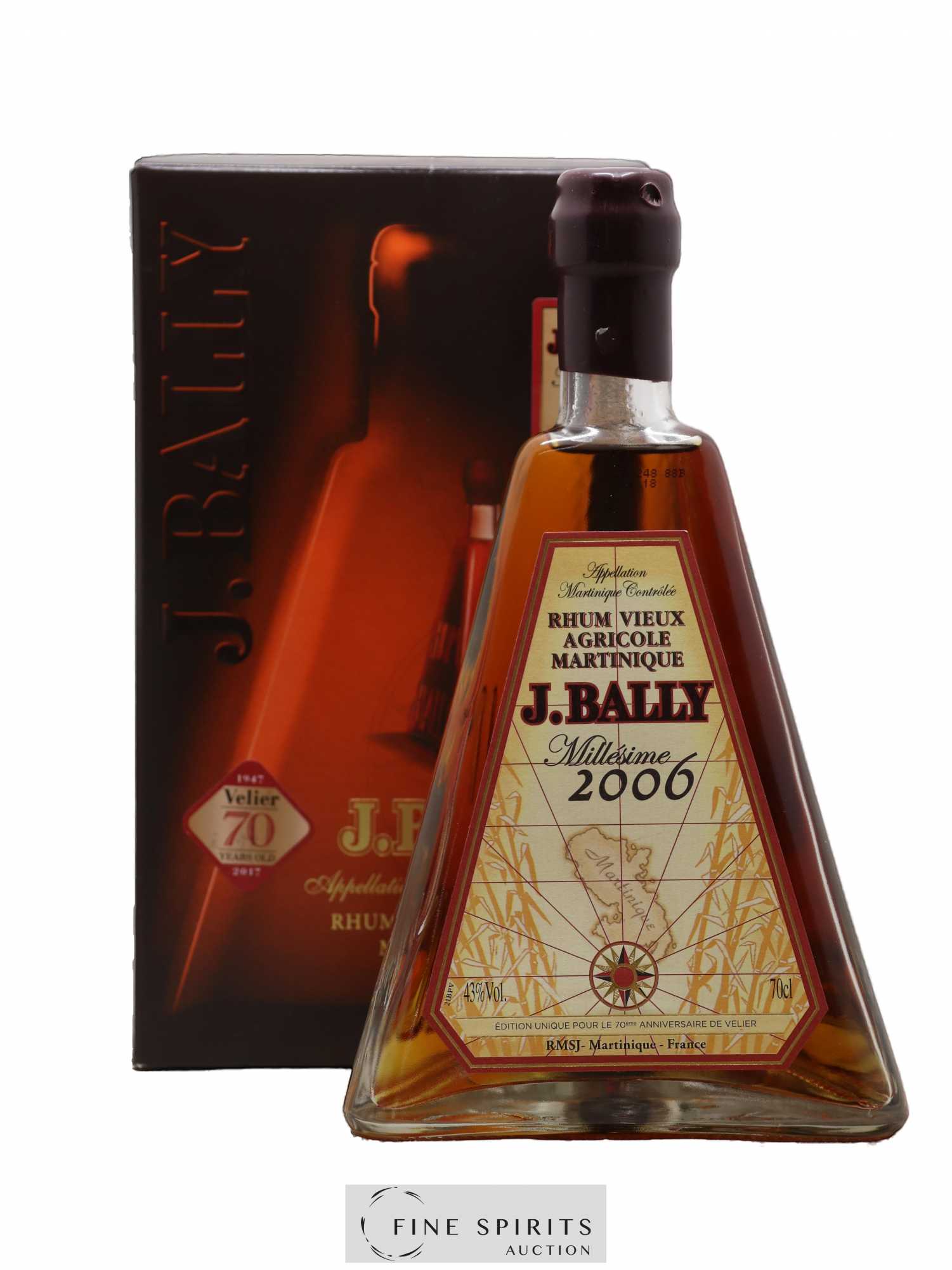 J. Bally 2006 Of. Velier 70th Anniversary - Lot de 1 bouteille - 0