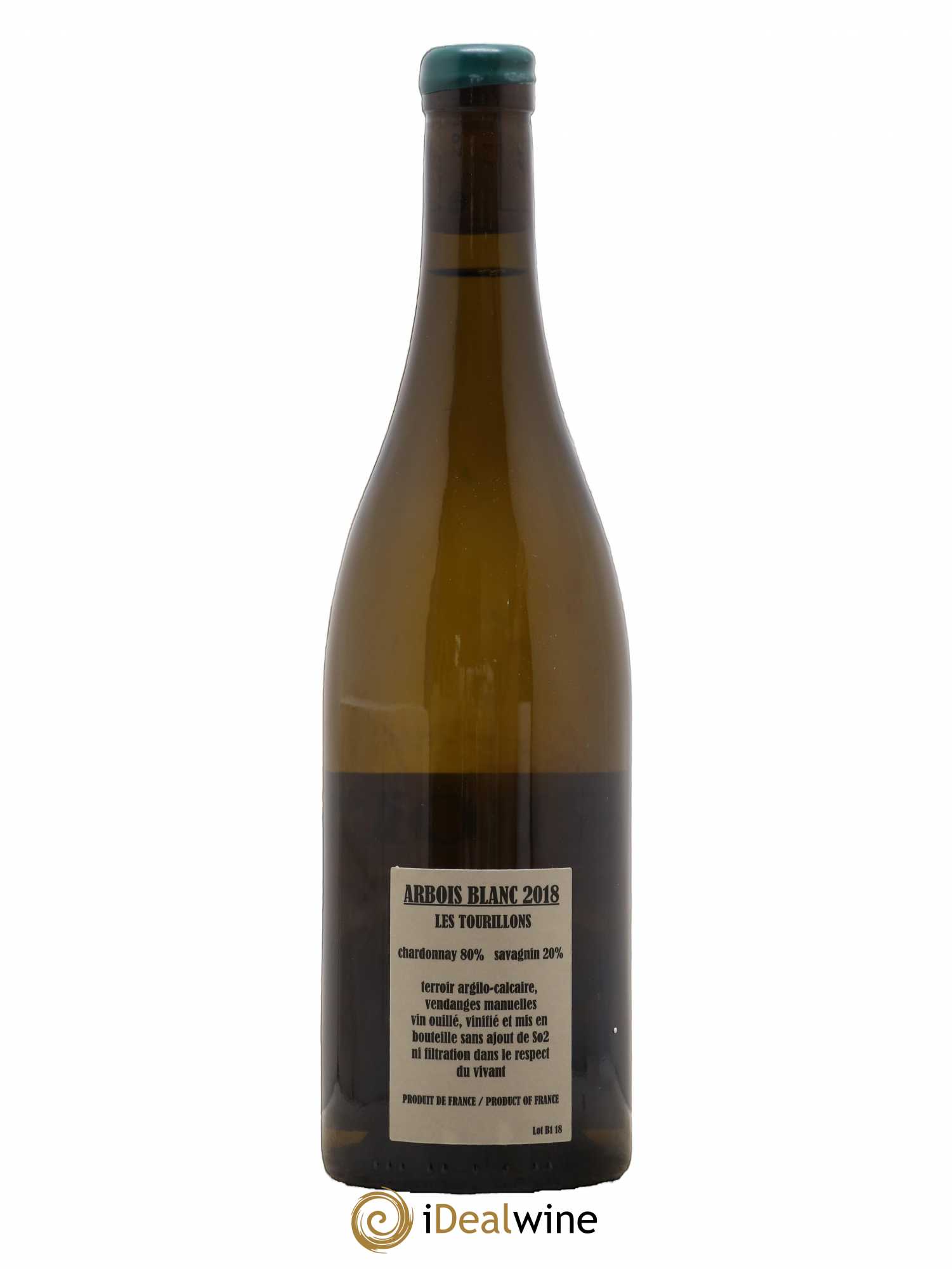Arbois Chardonnay Savagnin Les Tourillons Adeline Houillon & Renaud Bruyère 2018 - Lot de 1 bouteille - 1