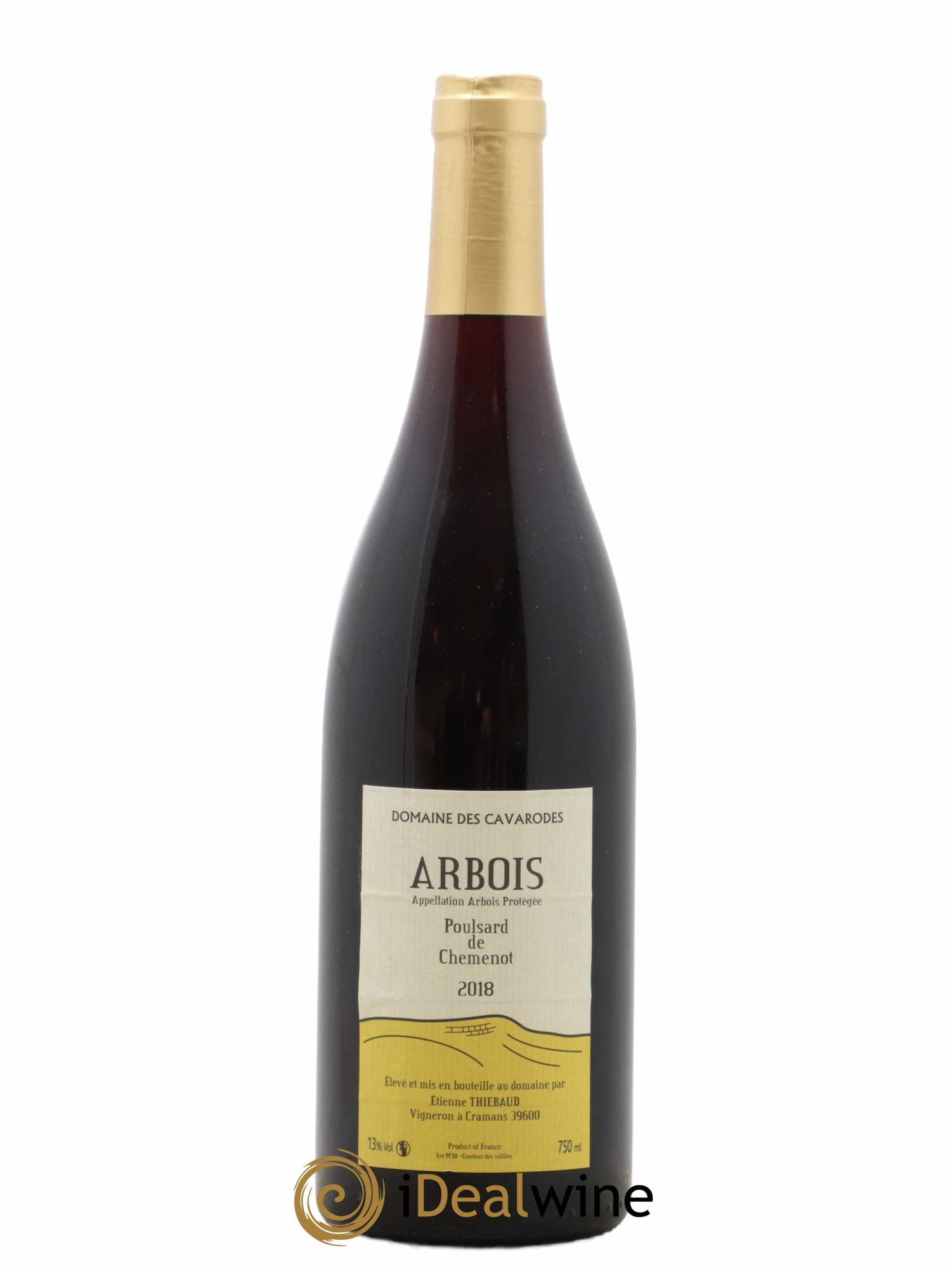 Arbois Poulsard de Chemenot Cavarodes (Domaine des) - Etienne Thiébaud 2018 - Lot de 1 bouteille - 0