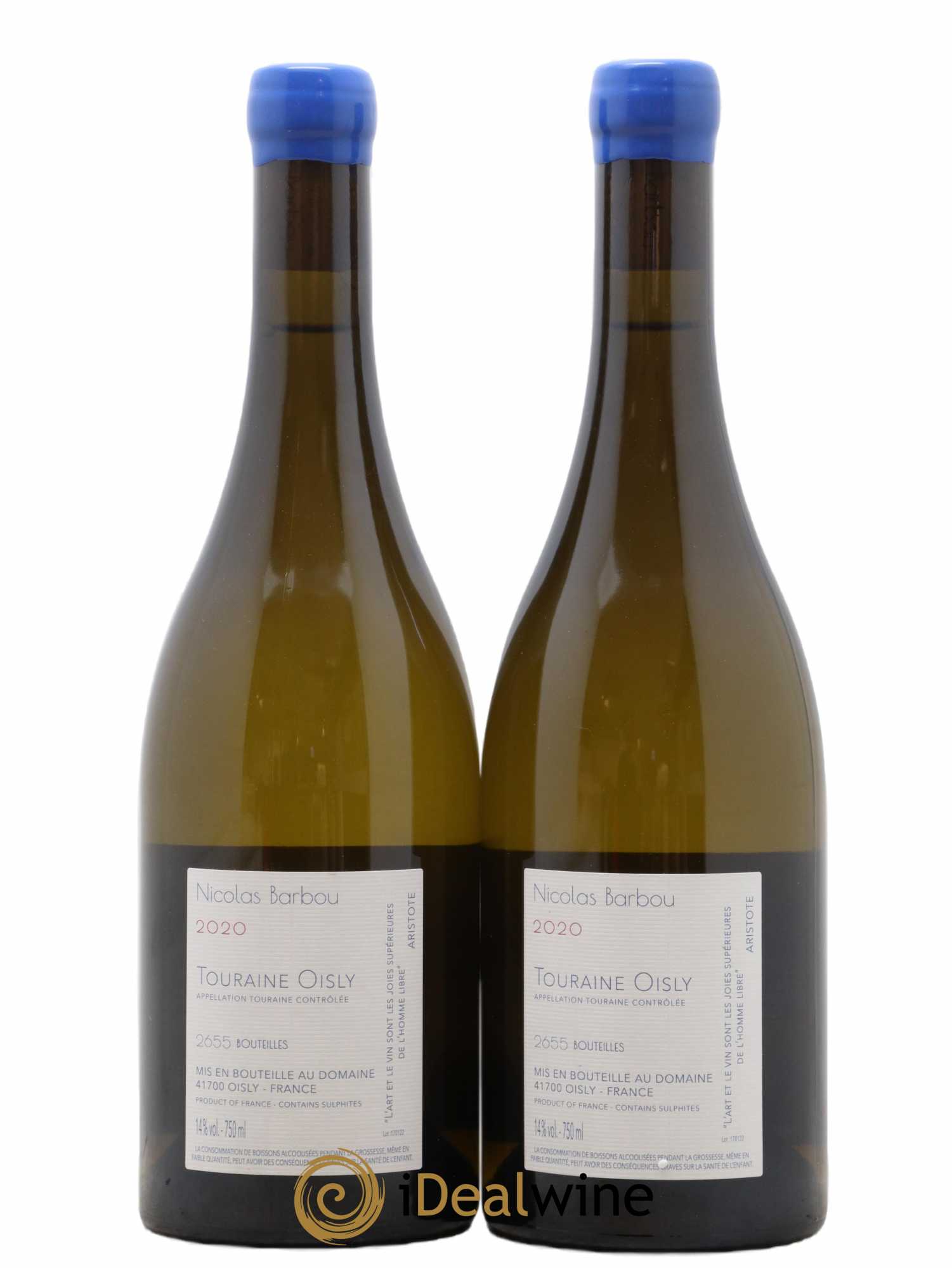 Touraine-Oisly Utopie Créative Nicolas Barbou 2020 - Lot de 2 bouteilles - 1