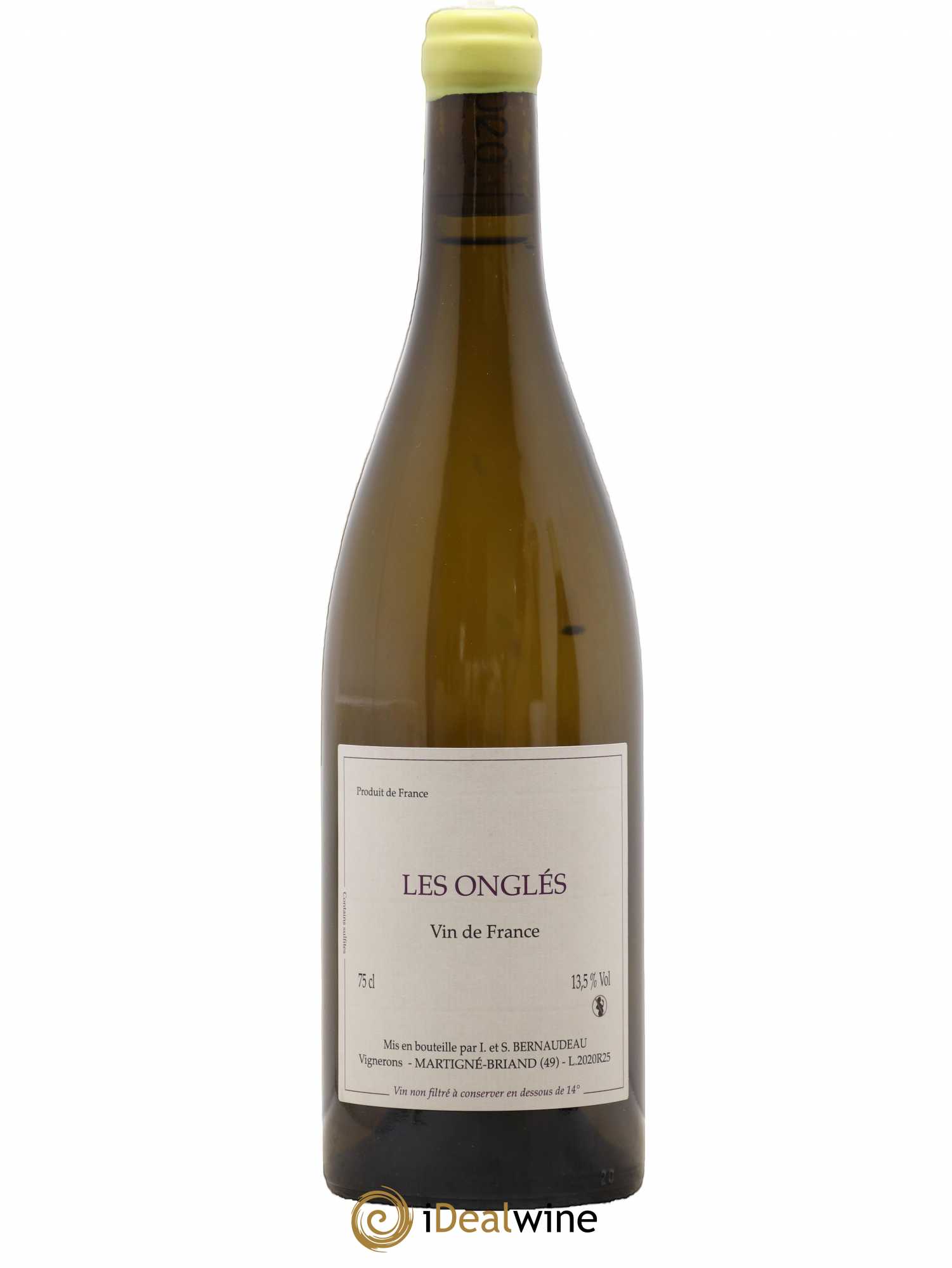 Vin de France Les Onglés Stéphane Bernaudeau 2020 - Lot de 1 bouteille - 0