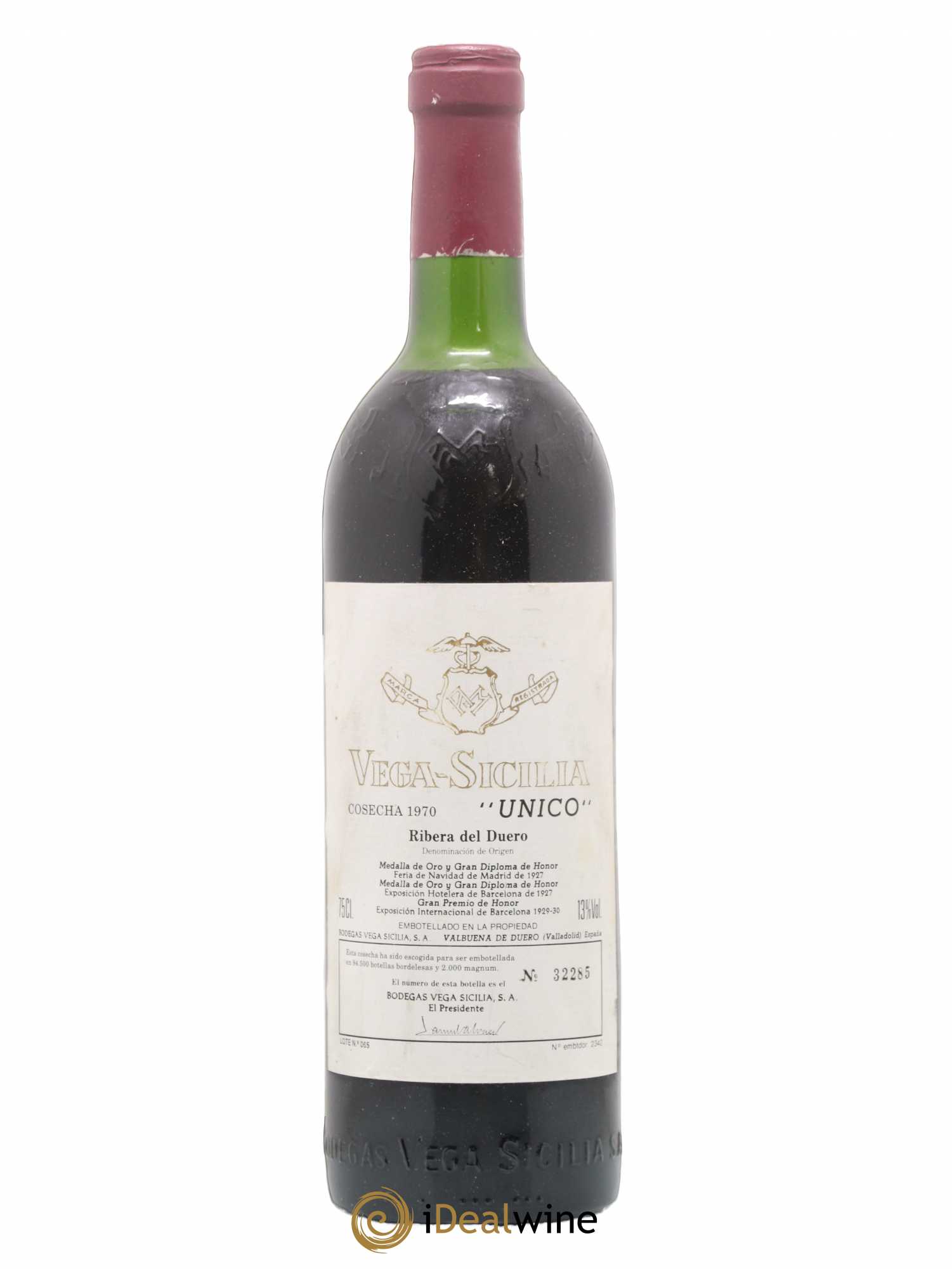 Ribera Del Duero DO Vega Sicilia Unico Famille Alvarez 1970 - Lot de 1 bouteille - 0