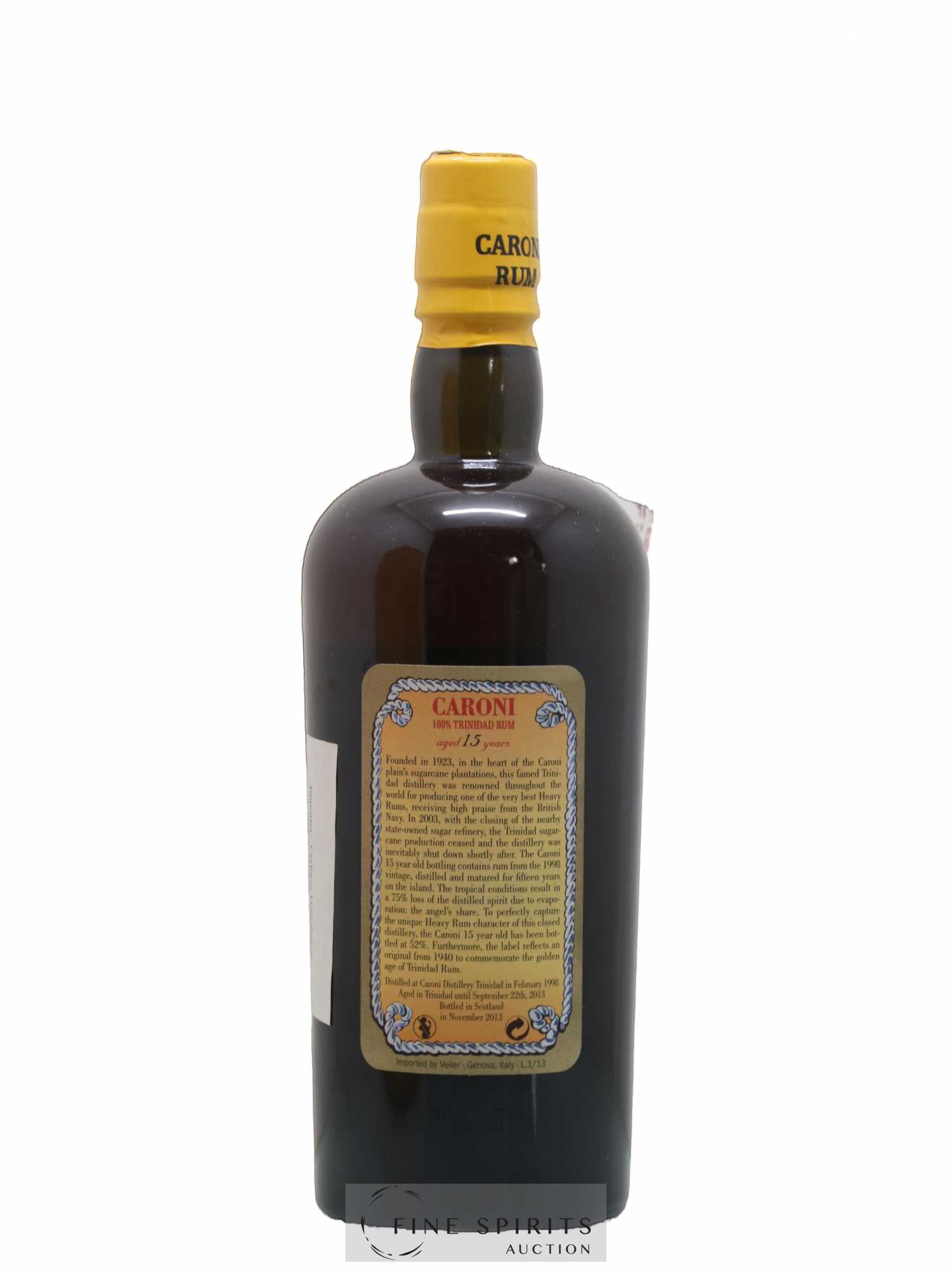 Caroni 15 years 1998 Velier 104° Proof bottled 2013 Extra Strong - Lot de 1 bouteille - 2