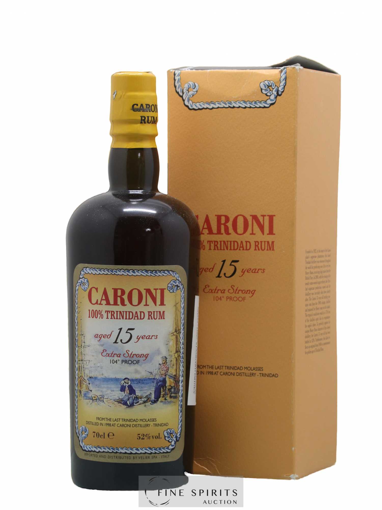 Caroni 15 years 1998 Velier 104° Proof bottled 2013 Extra Strong - Lot de 1 bouteille - 0
