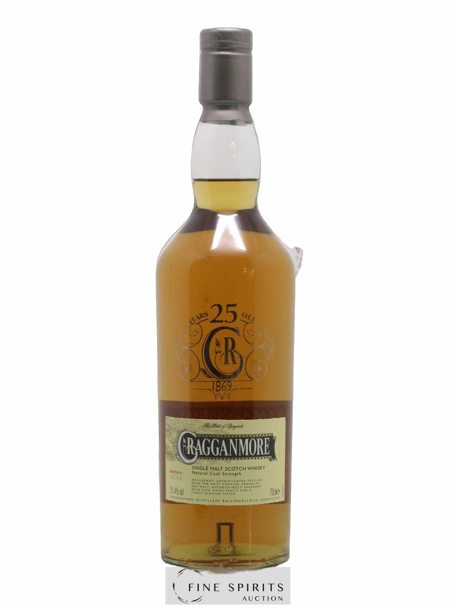 Cragganmore 25 years Of. - Lot de 1 bouteille - 1