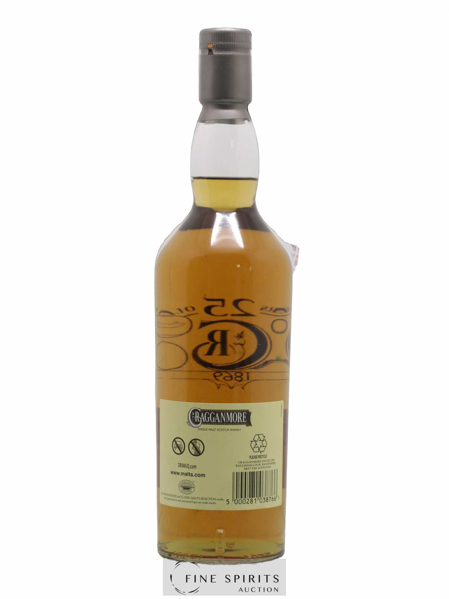 Cragganmore 25 years Of. - Lot de 1 bouteille - 2