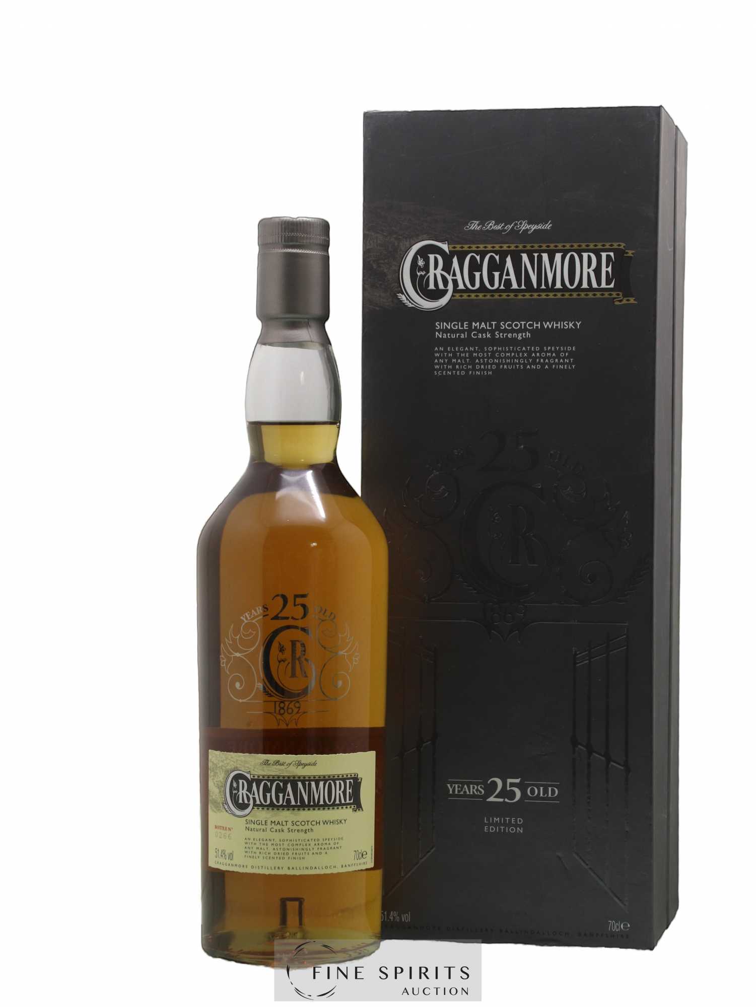 Cragganmore 25 years Of. - Lot de 1 bouteille - 0