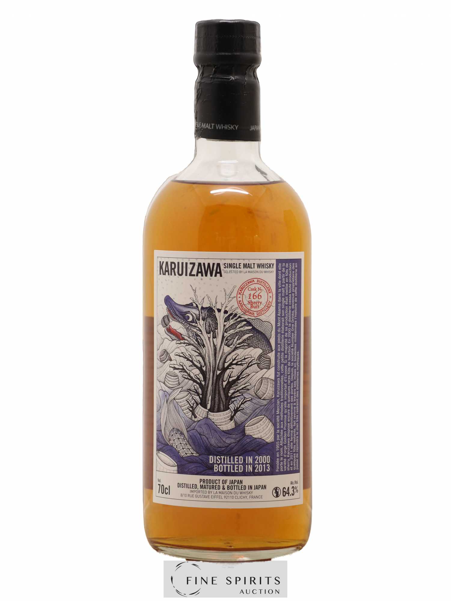 Karuizawa 2000 Of. Sherry Butt - Cask n°166 - bottled 2013 LMDW - Lot de 1 bouteille - 1