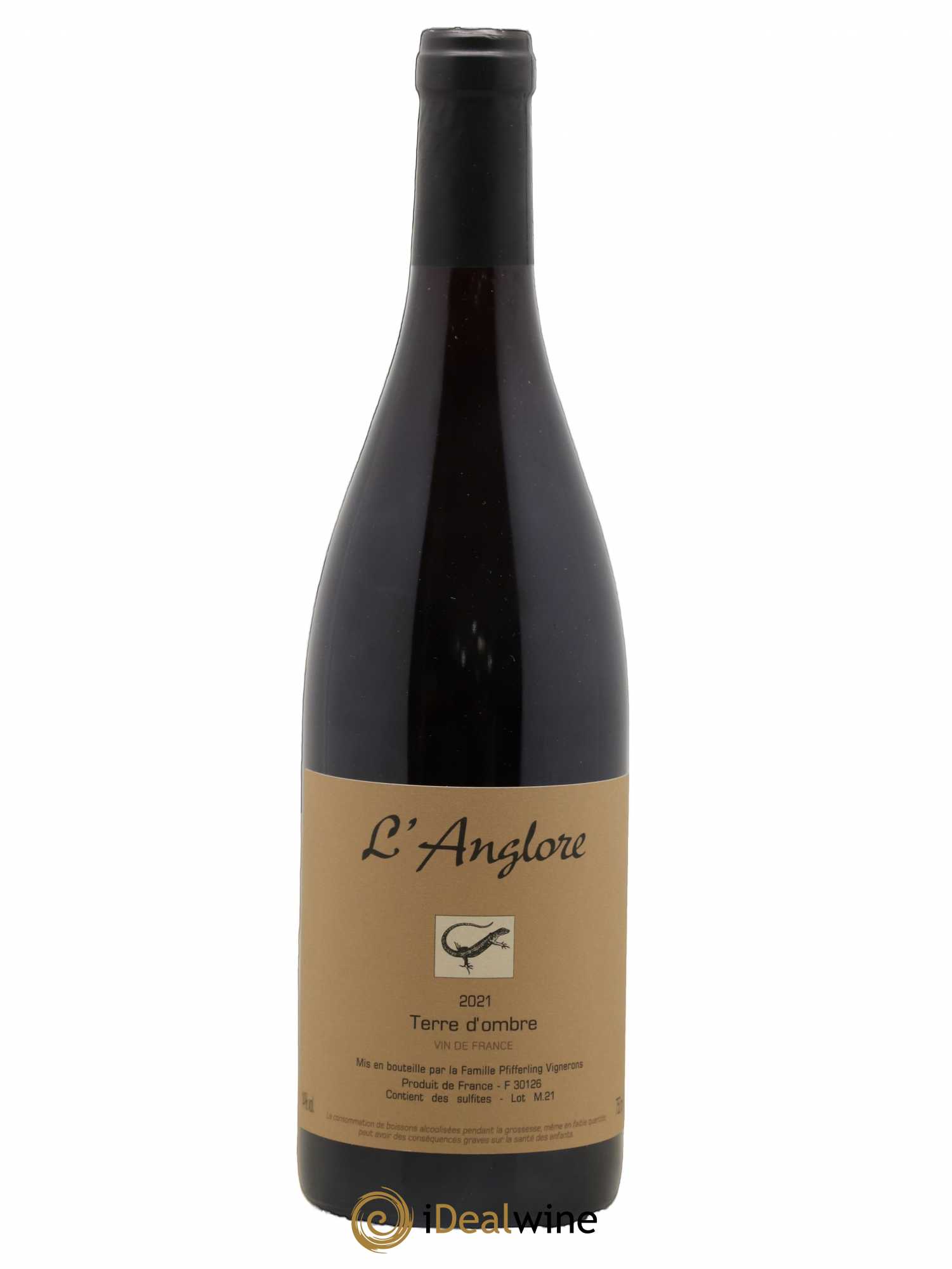 Vin de France Terre d'Ombre L'Anglore 2021 - Lot de 1 bouteille - 0