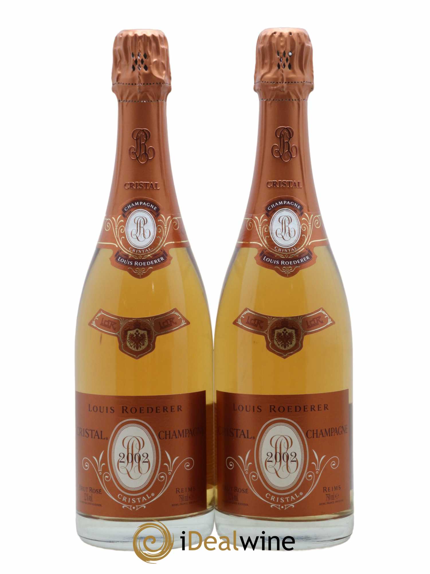Cristal Louis Roederer 2002 - Posten von 2 Flaschen - 0