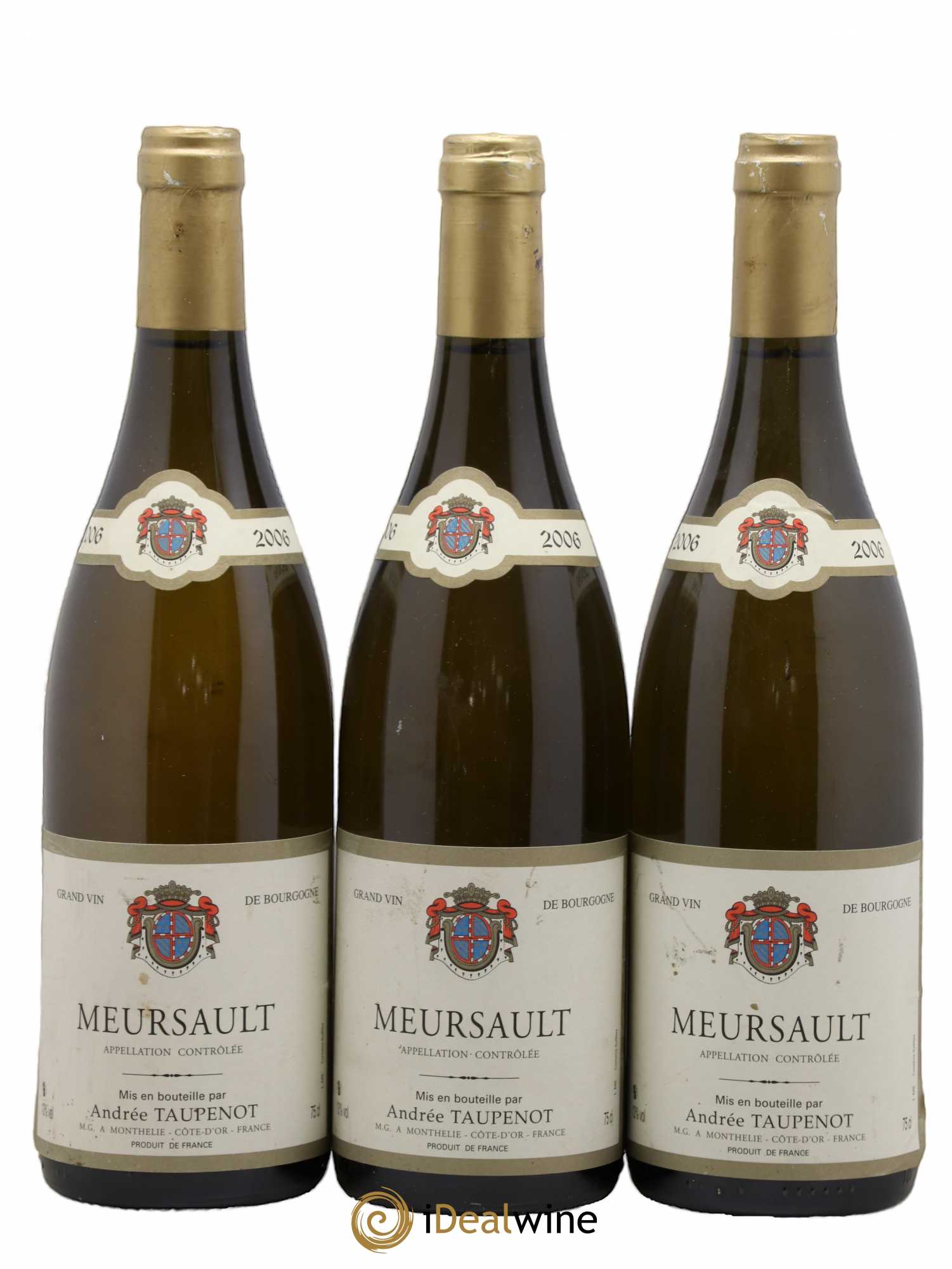 Meursault Andree Taupenot 2006 - Lot de 3 bouteilles - 0