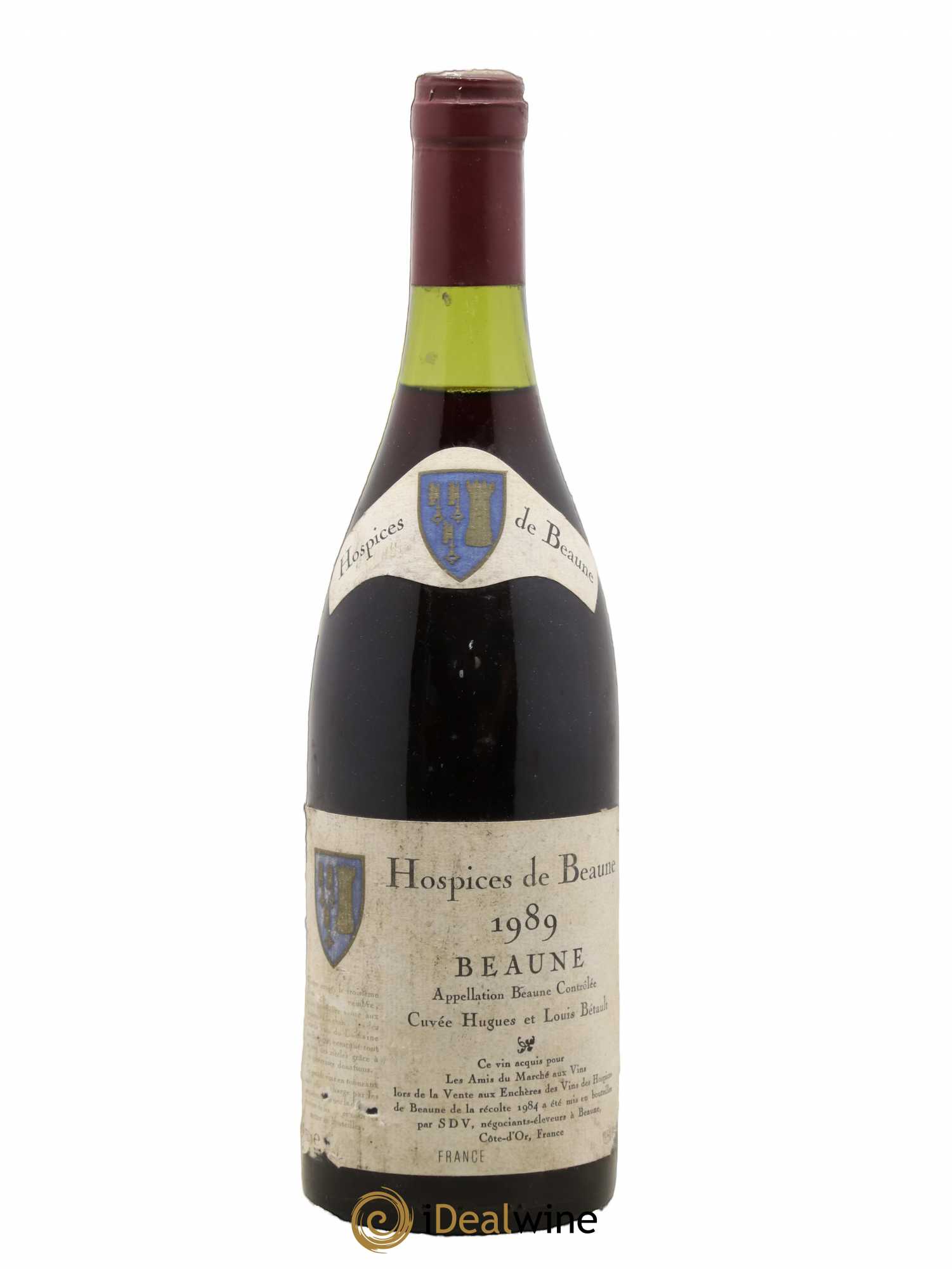 Beaune Cuvée Hugues et Louis Bétault Hospices de Beaune SDV 1989 - Posten von 1 Flasche - 0
