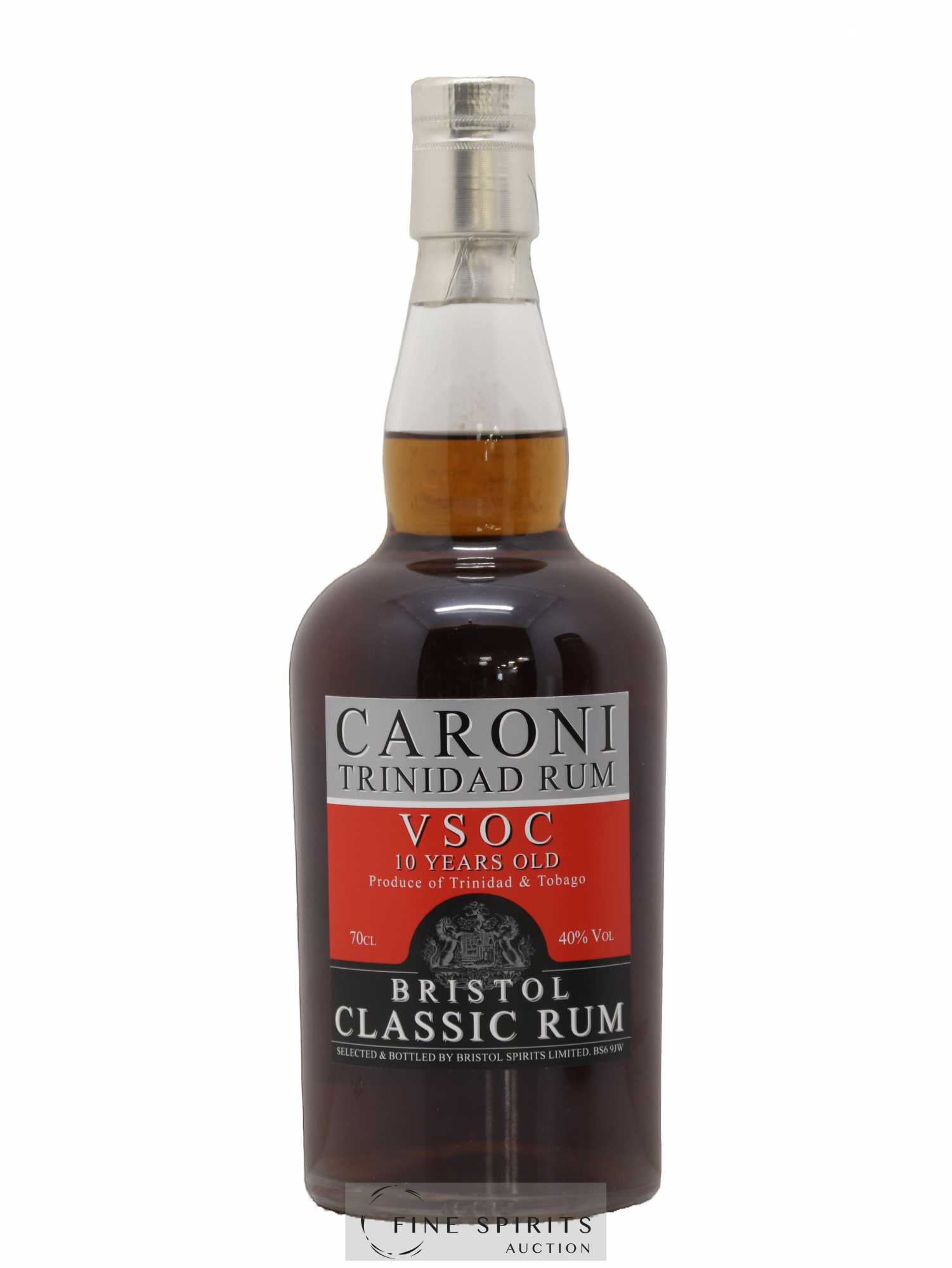 Caroni 10 years Bristol Spirits VSOC - Bristol Classic Rum - Lot of 1 bottle - 1