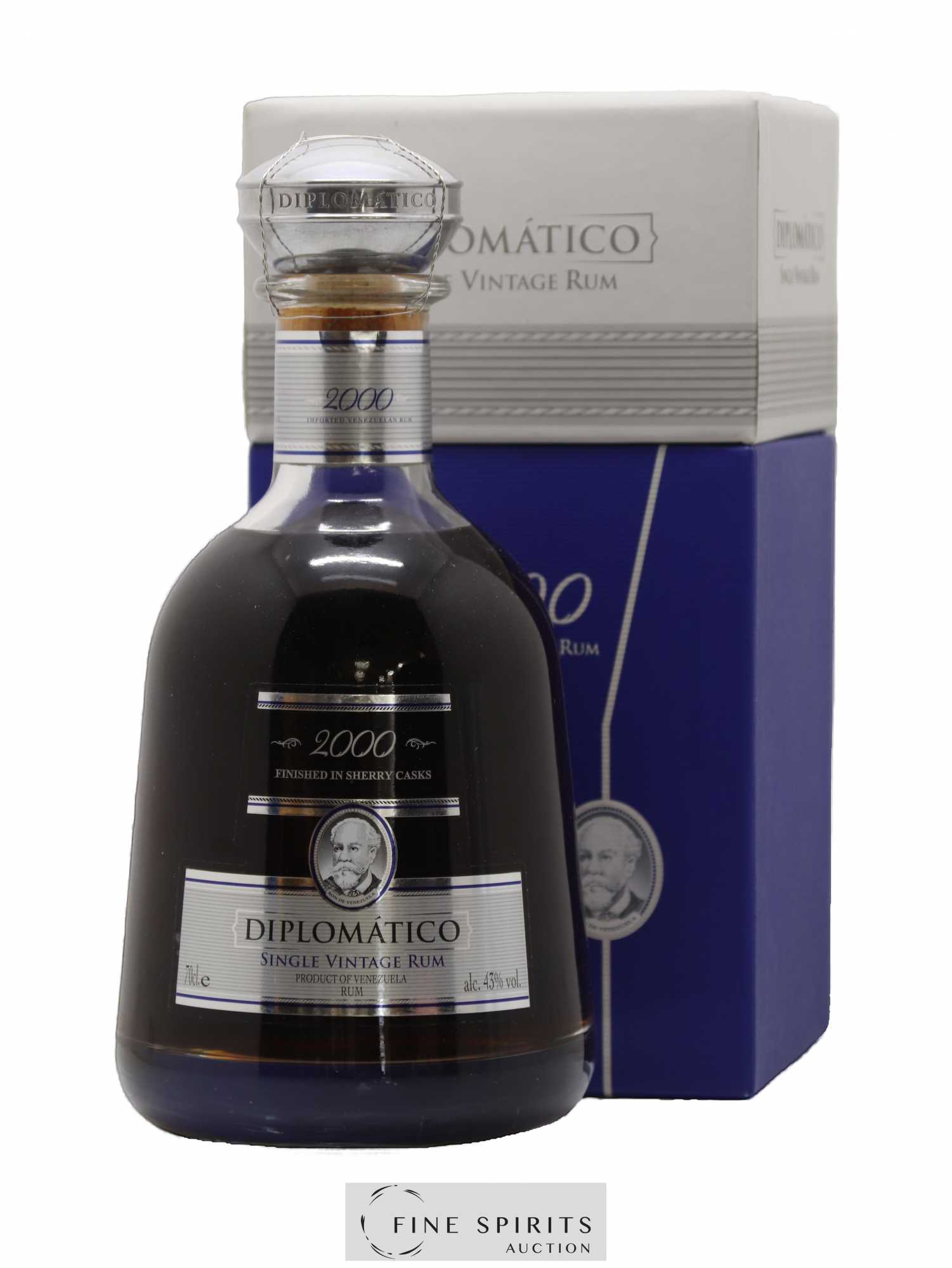 Diplomatico 2000 Of. Finished in Sherry Casks Single Vintage - Lot de 1 bouteille - 0