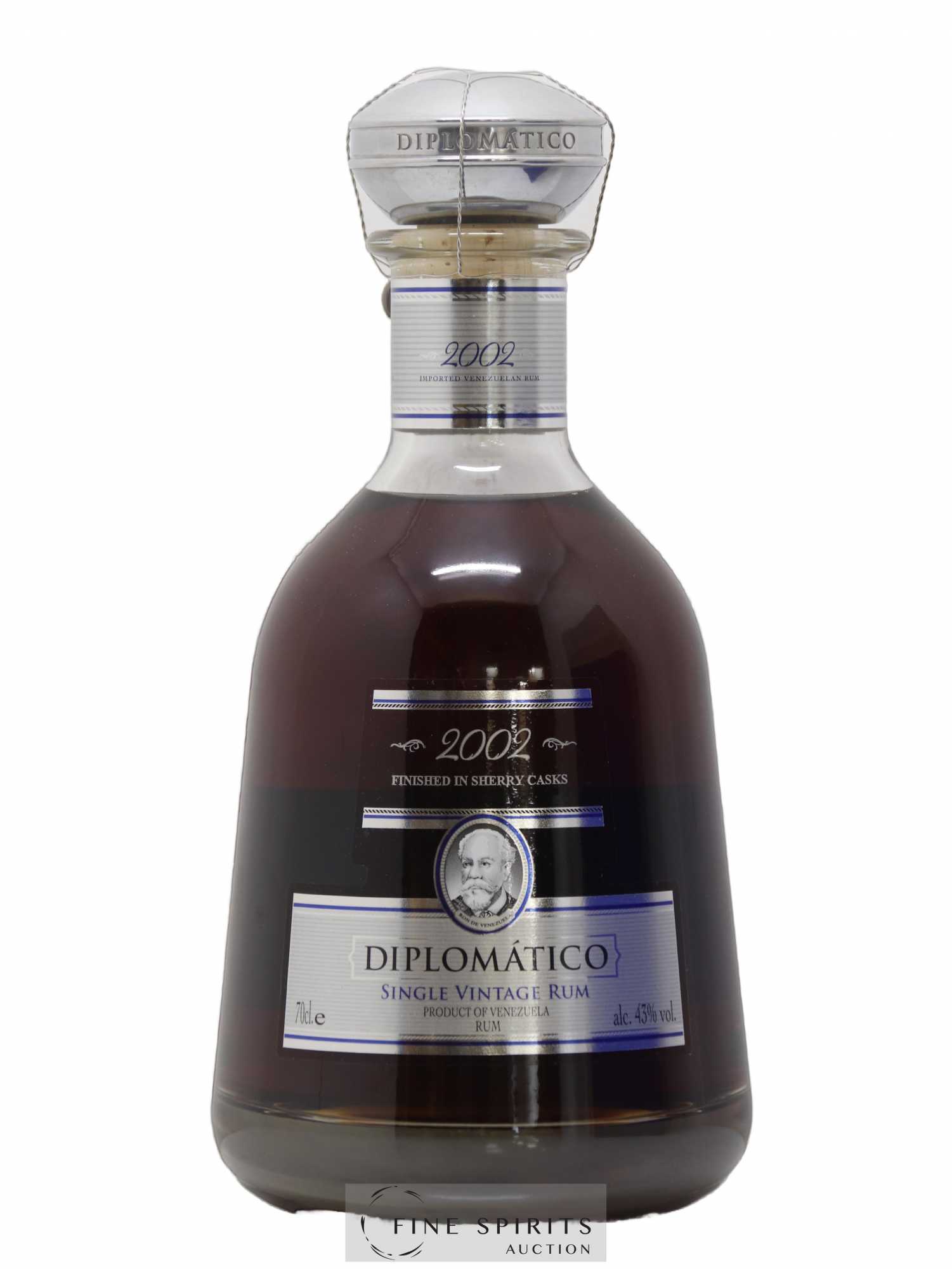 Diplomatico 2002 Of. Finished in Sherry Casks Single Vintage - Lot de 1 bouteille - 1