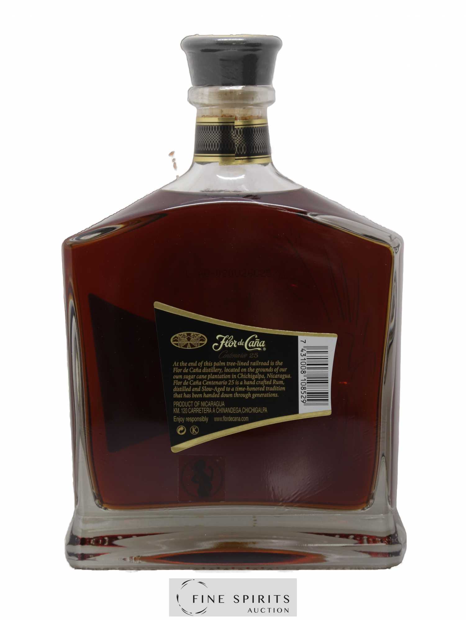 Flor de Caña 25 years Of. Slow Aged - Lot de 1 bouteille - 2