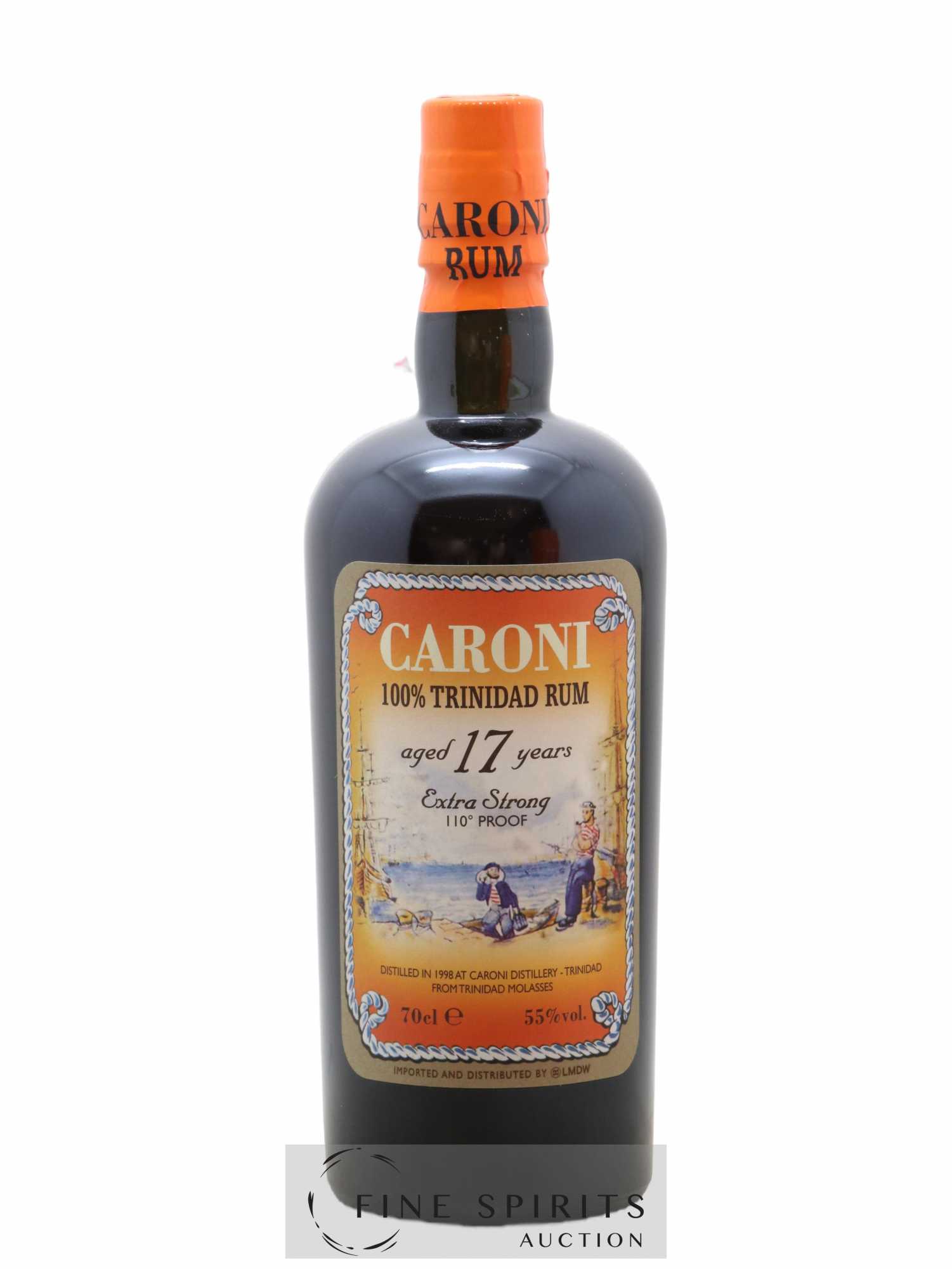 Caroni 17 years 1998 Of. 110° Proof bottled 2015 LMDW Extra Strong - Lot de 1 bouteille - 1