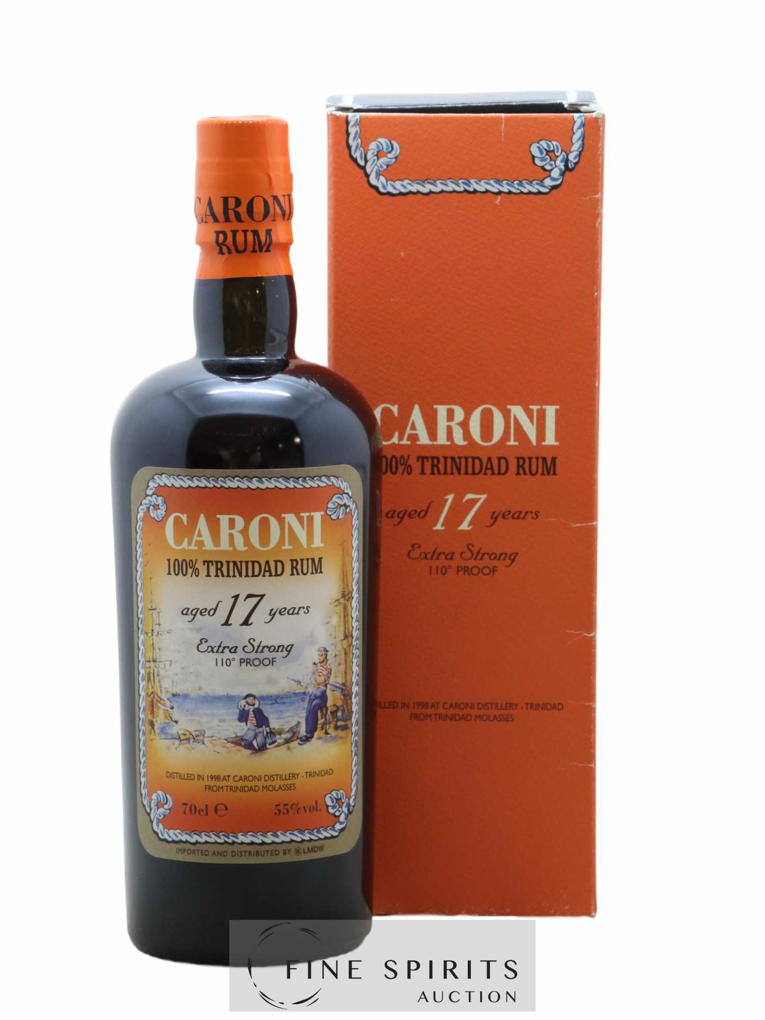 Caroni 17 years 1998 Of. 110° Proof bottled 2015 LMDW Extra Strong - Lot de 1 bouteille - 0