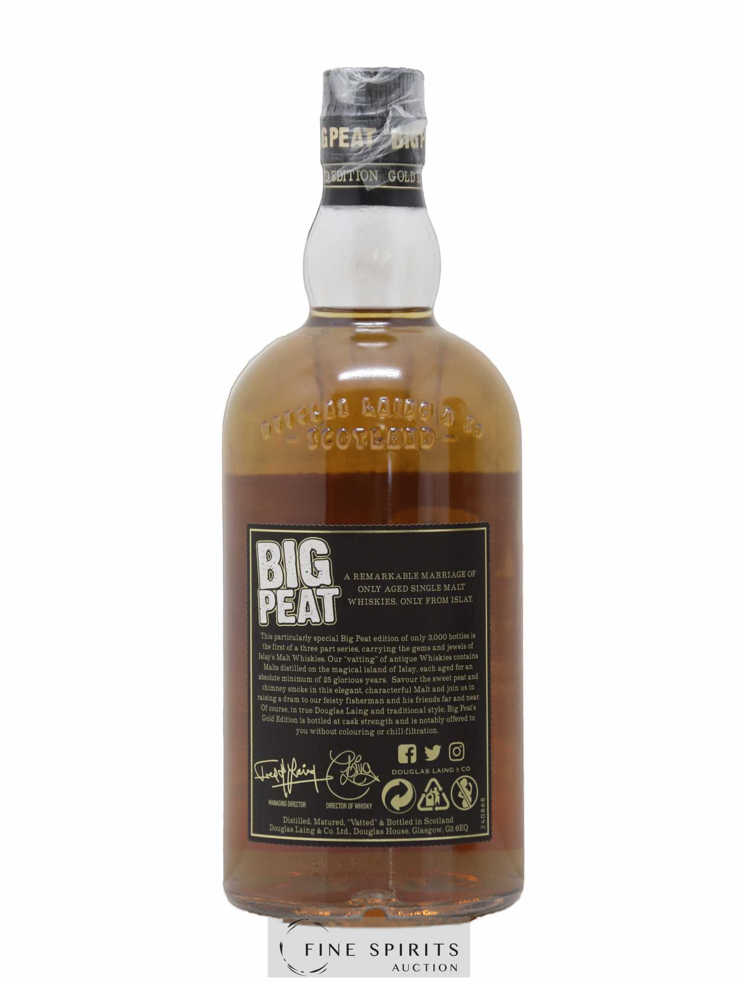 Big Peat 25 years 1992 Douglas Laing The Gold Edition One of 3000 - bottled 2017 The Vintage Series - Lot de 1 bouteille - 2