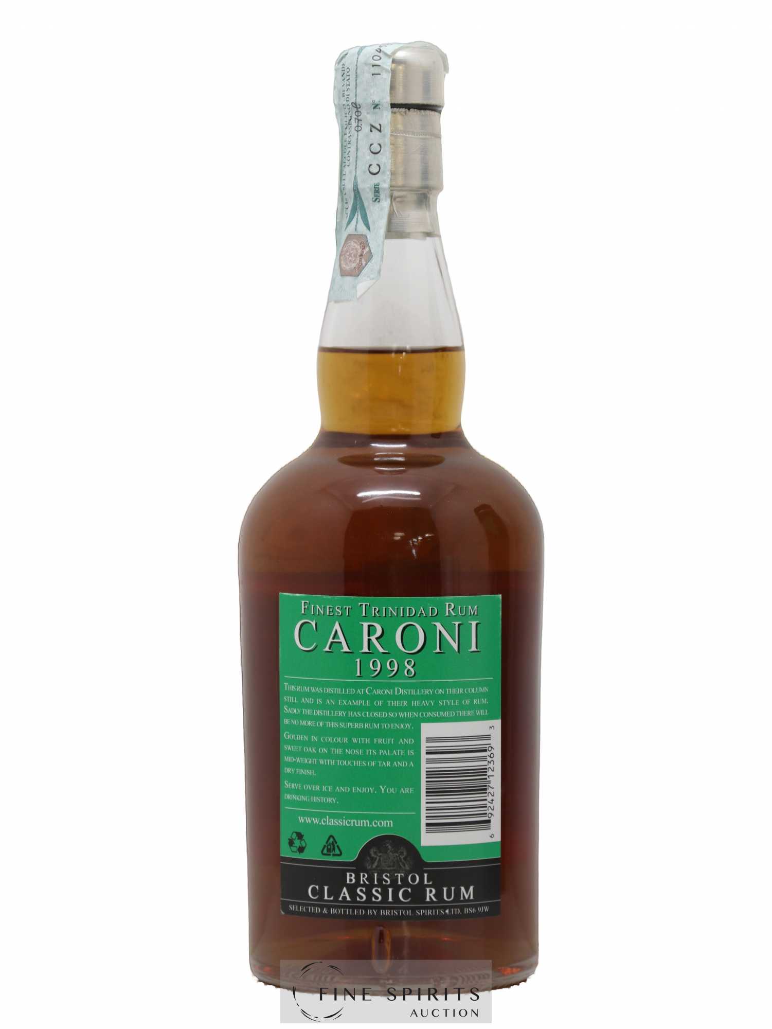 Caroni 1998 Bristol Spirits Bristol Classic Rum bottled in 2015 - Posten von 1 Flasche - 2