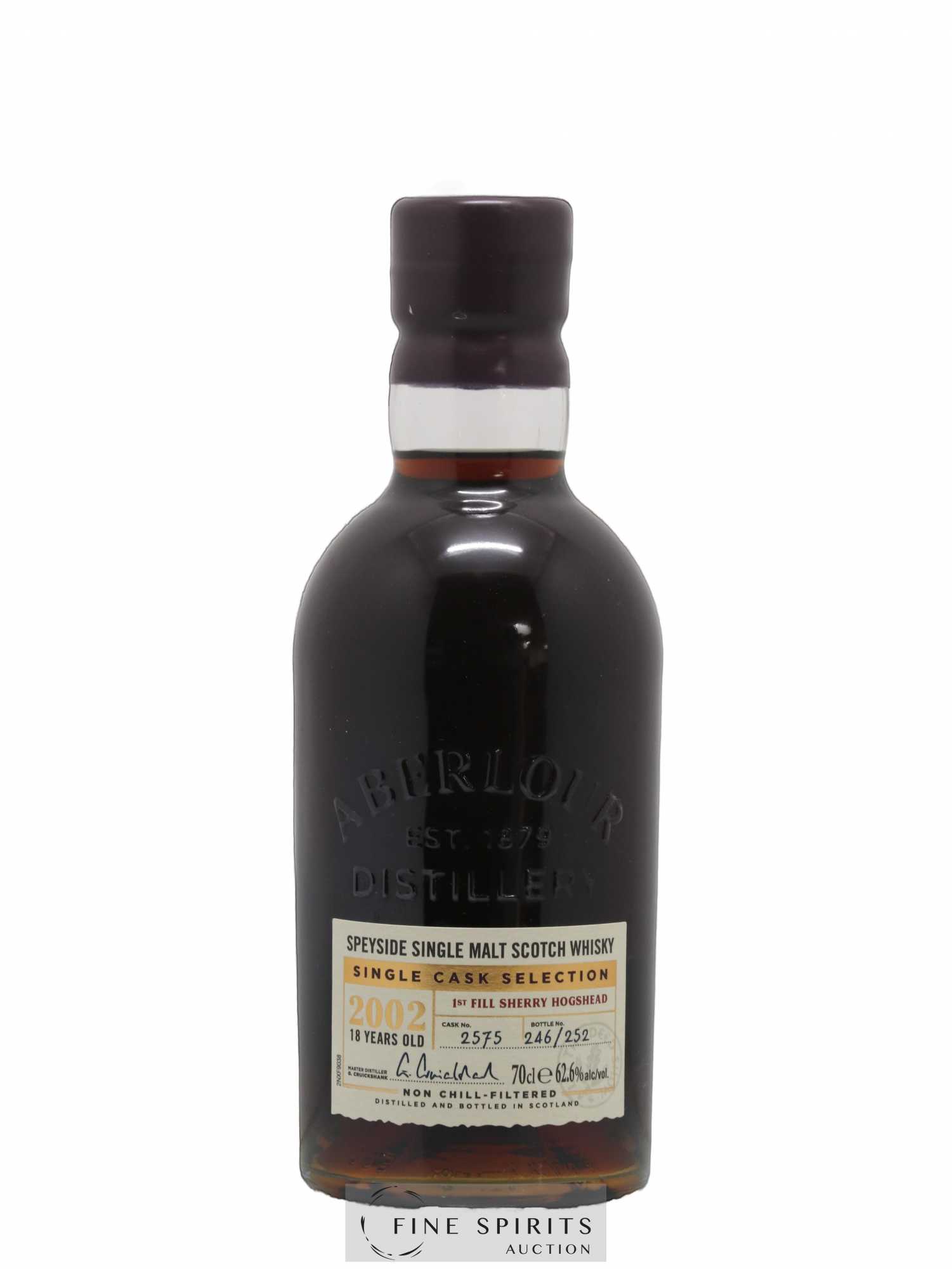 Aberlour 18 years 2002 Of. Cask n°2575 - One of 252 Single Cask Selection - Lot de 1 bouteille - 1