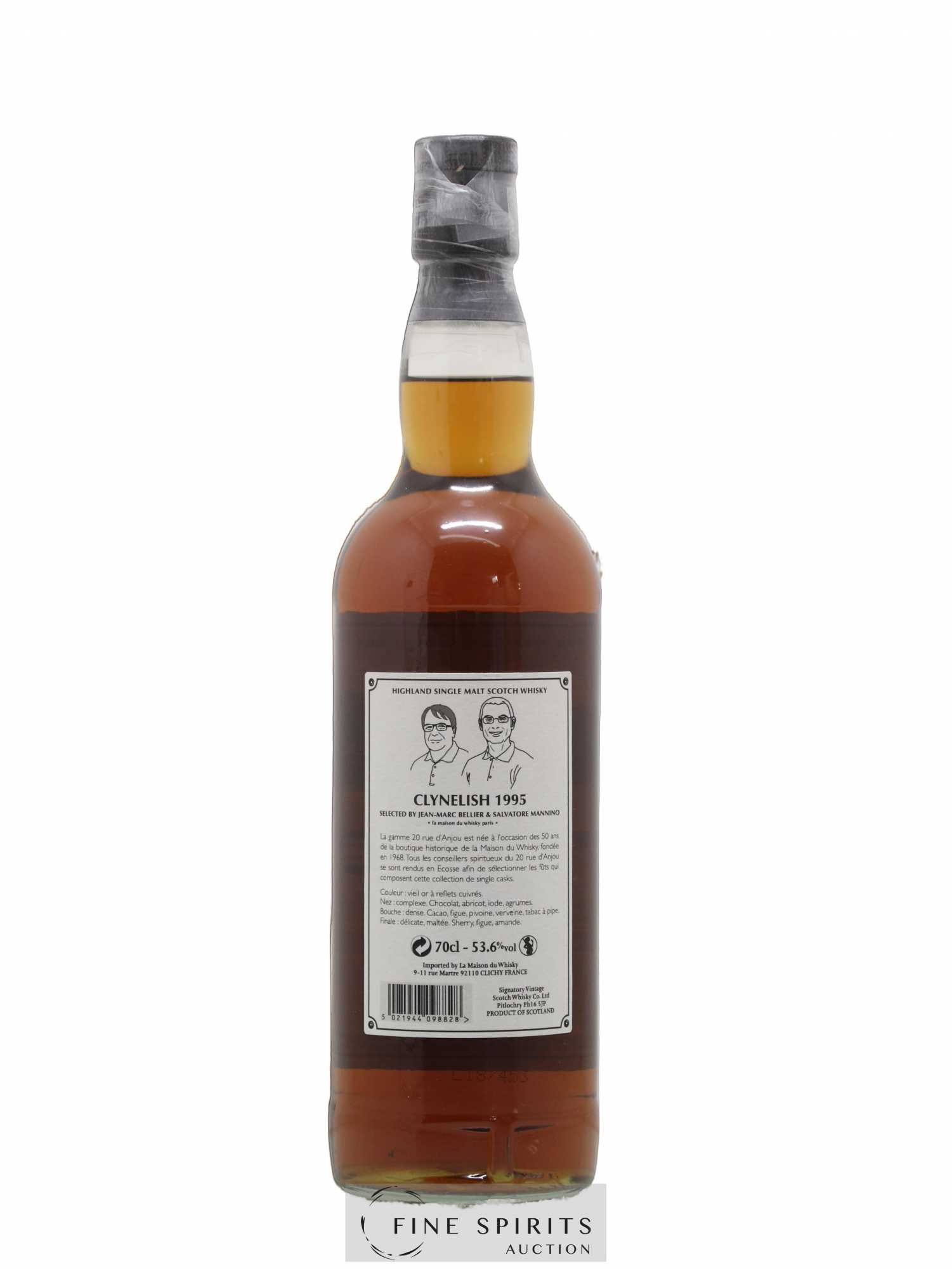 Clynelish 1995 Signatory Vintage 20 rue d'Anjou Cask n°8680 - One of 570 - bottled 2018 LMDW - Lotto di 1 bottiglia - 2