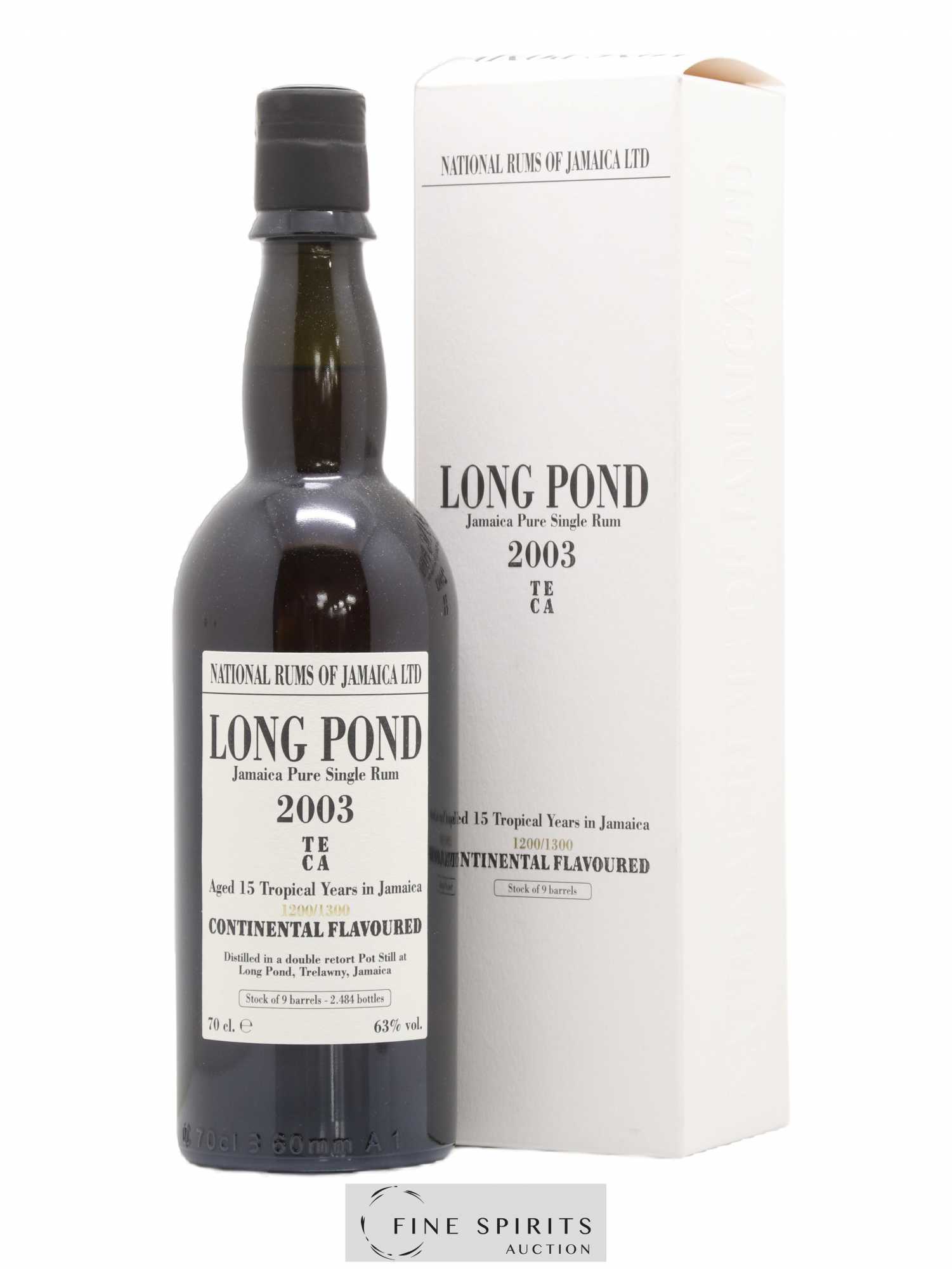Long Pond 15 years 2003 Of. Mark TECA - One of 2484 - bottled 2018 LM&V National Rums of Jamaica - Lot de 1 bouteille - 0
