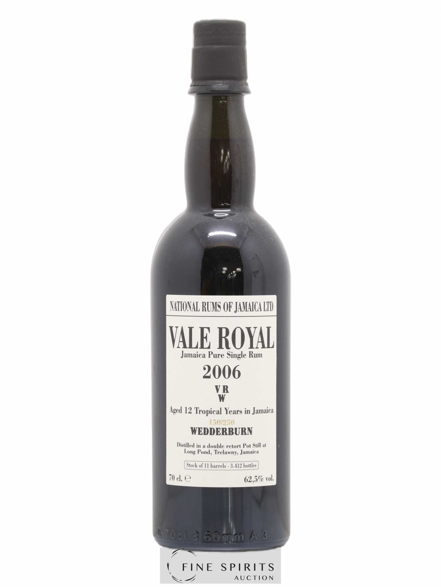 Vale Royal 12 years 2006 Velier VRW One of 3412 - bottled 2018 - Lot de 1 bouteille - 1