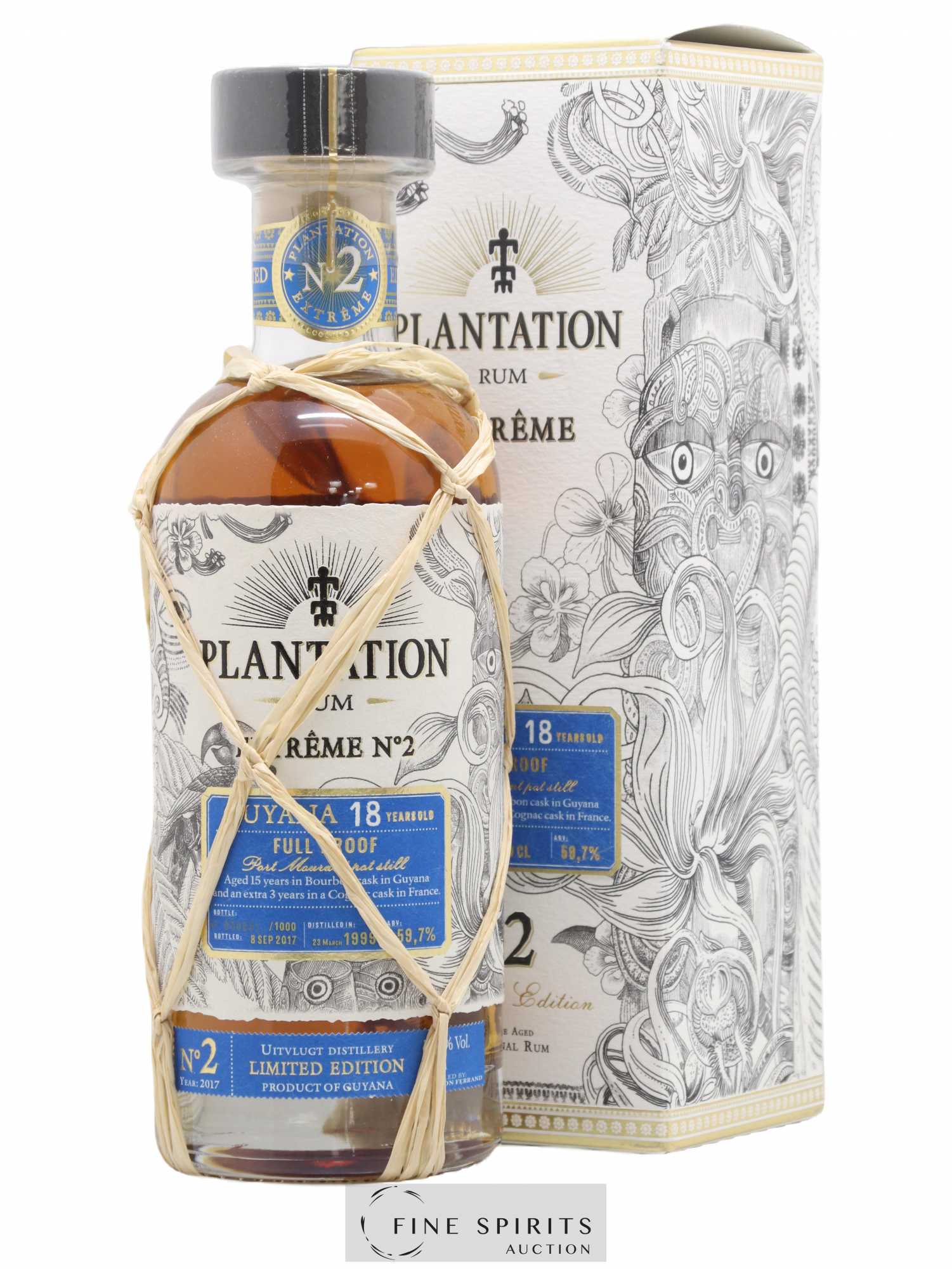 Plantation 18 years 1999 Pierre Ferrand Extrême n°2 One of 1000 - bottled 2017 Limited Edition - Lot de 1 bouteille - 0