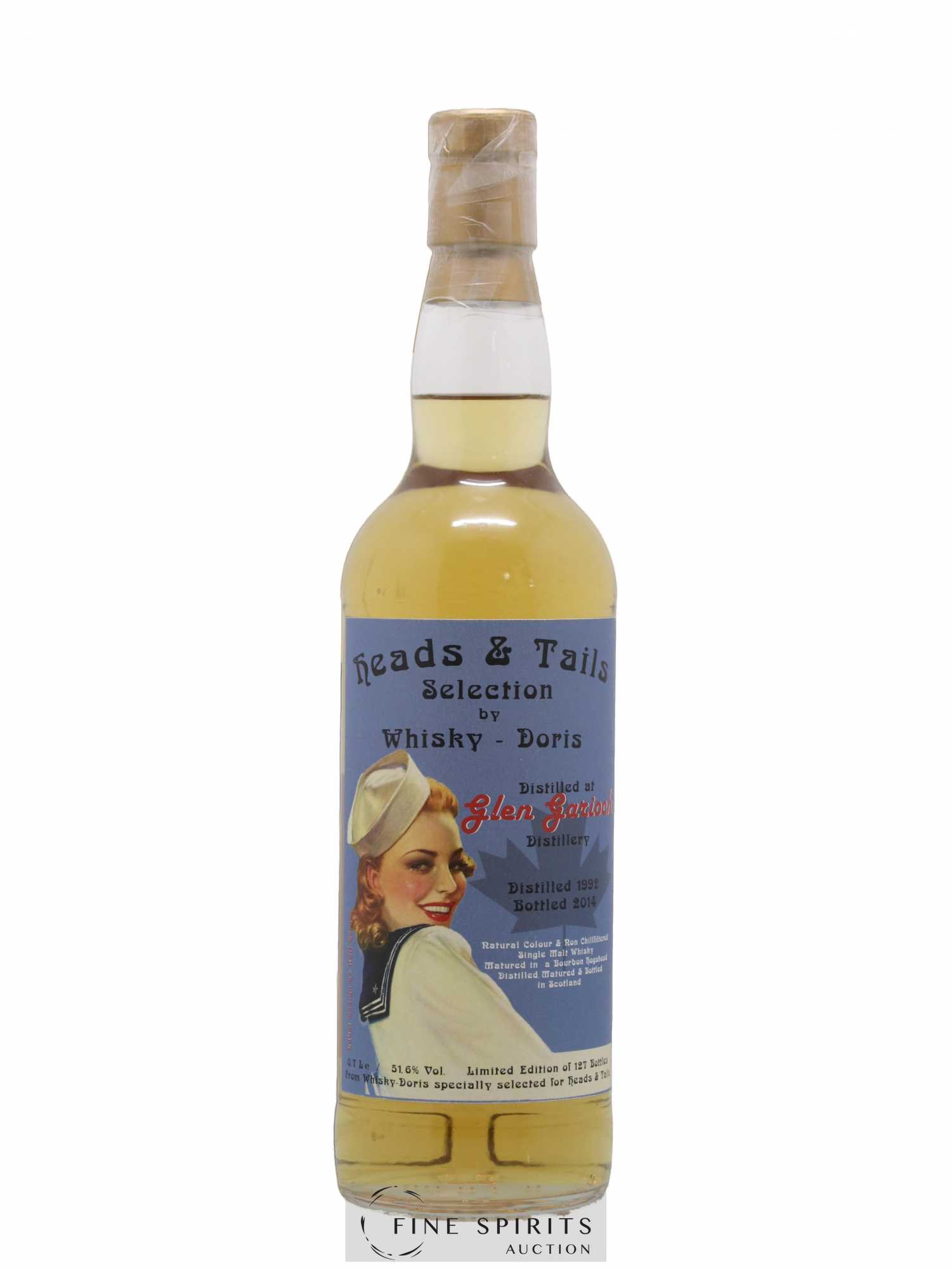 Glen Garioch 1992 Whisky-Doris One of 127 - bottled 2014 Heads & Tails Limited Edition - Lot de 1 bouteille - 0