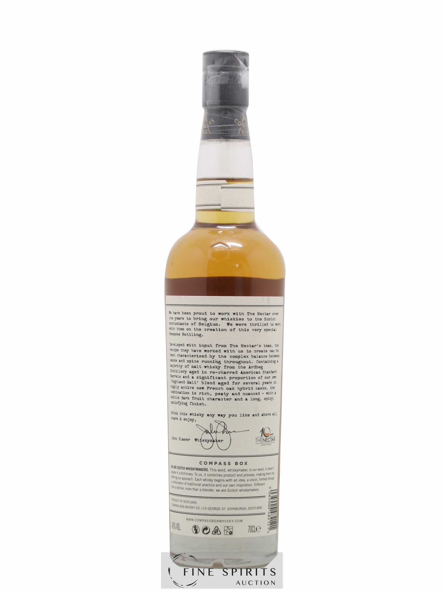 The Nectar Compass Box Tenth Anniversary One of 660 - bottled 2016 Limited Edition - Lot de 1 bouteille - 1