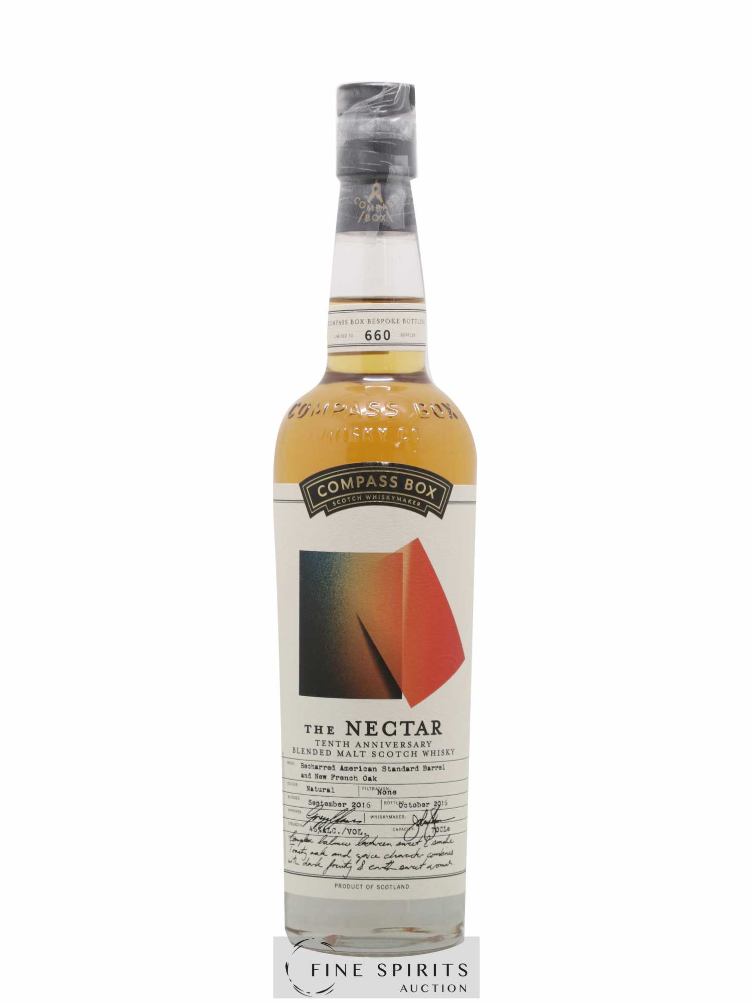 The Nectar Compass Box Tenth Anniversary One of 660 - bottled 2016 Limited Edition - Lot de 1 bouteille - 0