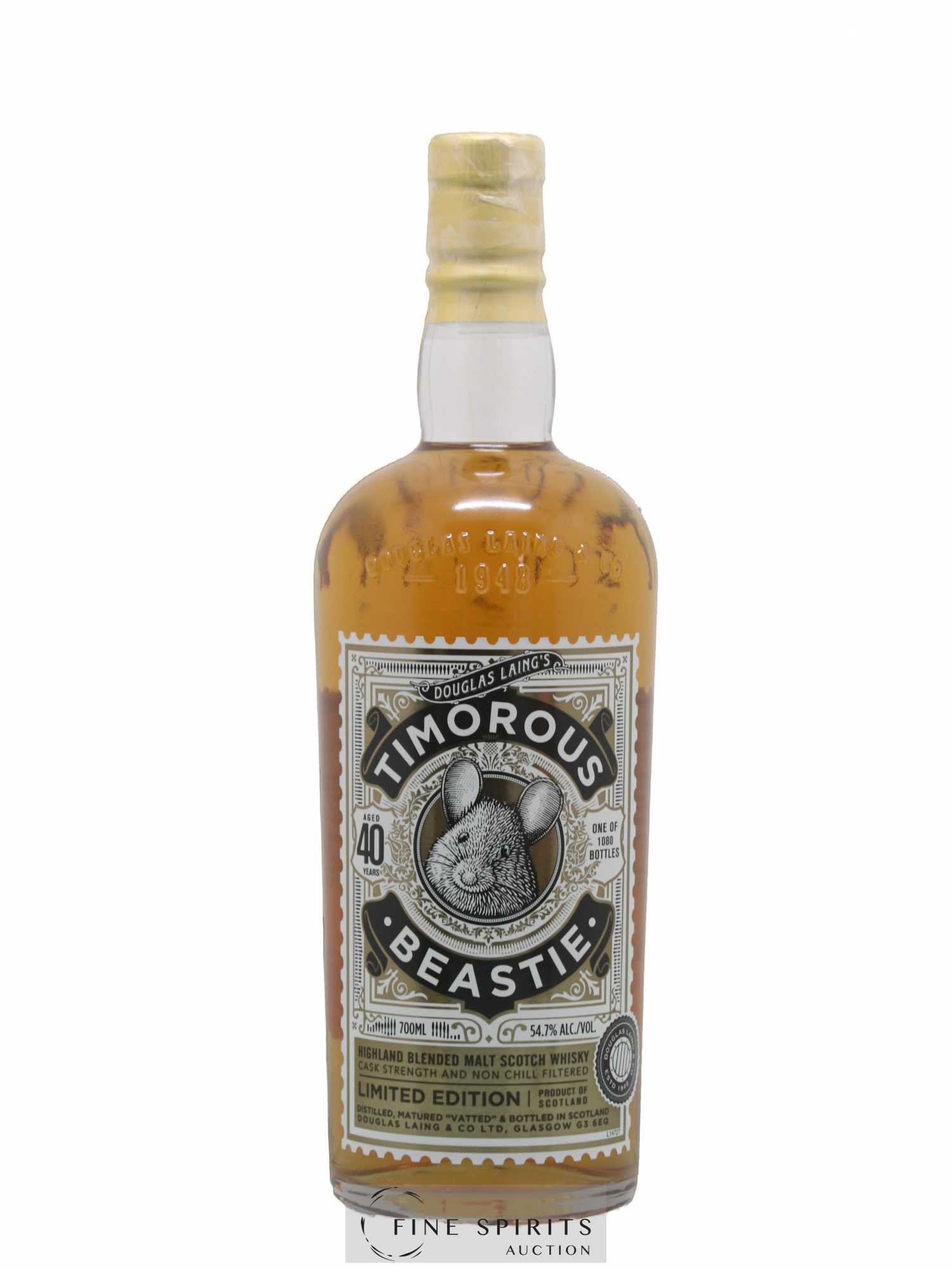 Timorous Beastie 40 years Douglas Laing One of 1080 Limited Edition - Posten von 1 Flasche - 1