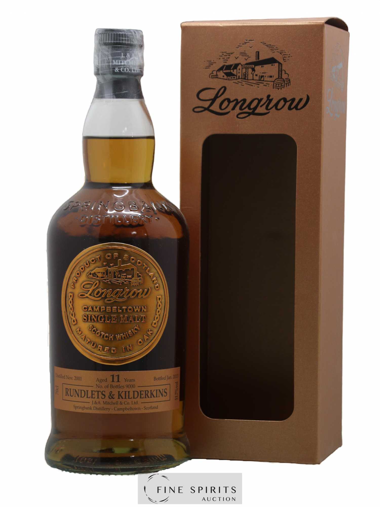 Longrow 11 years 2001 Of. Rundlets & Kilderkins One of 9000 - bottled 2013 - Lot de 1 bouteille - 0