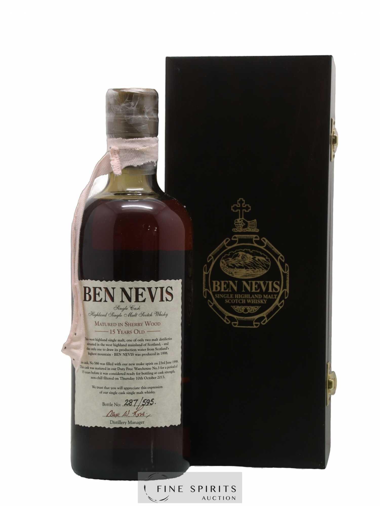 Ben Nevis 15 years 1998 Of. Sherry Cask n°586 - One of 595 - bottled 2013 - Lot de 1 bouteille - 0