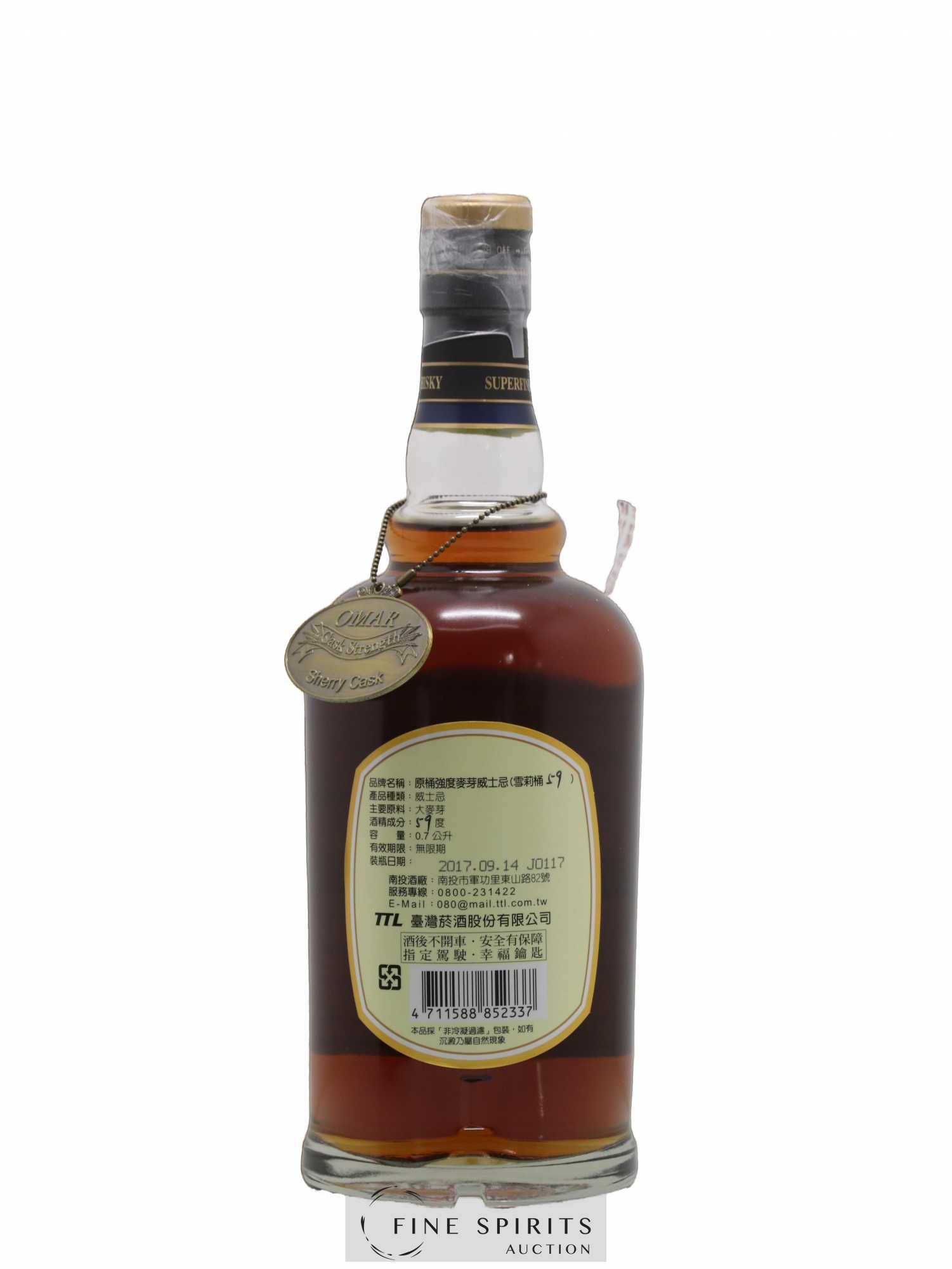 Nantou 2013 Of. Omar Sherry Cask n°21130117 - One of 264 - bottled 2017 - Lot de 1 bouteille - 2