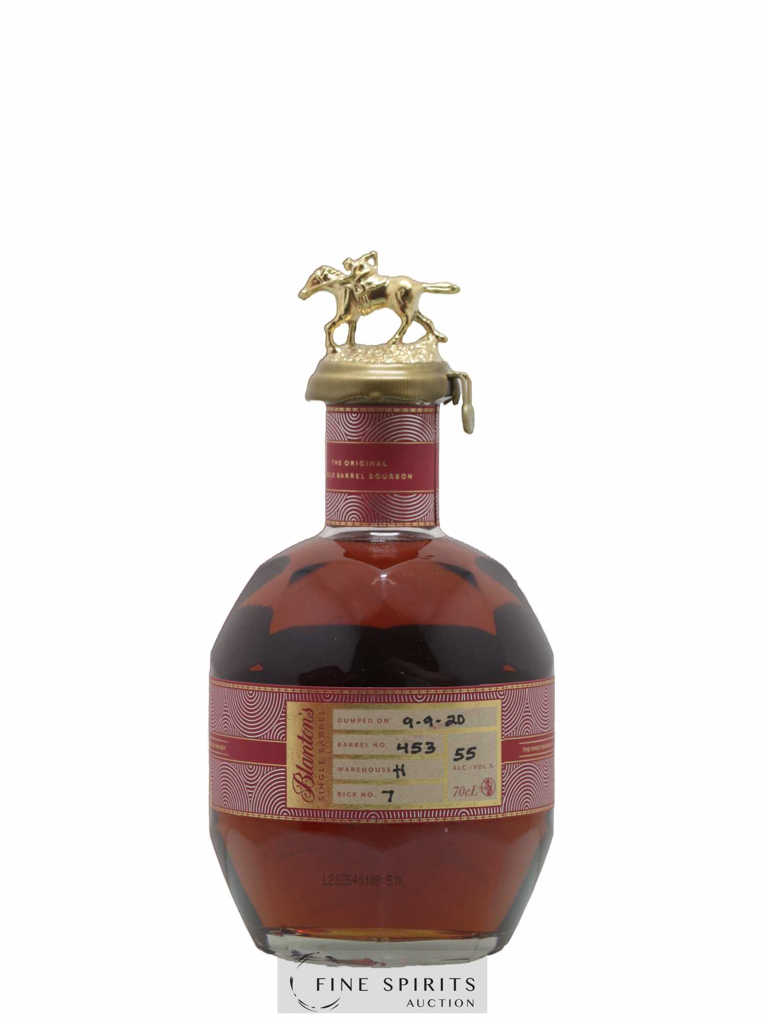 Blanton's Of. Single Barrel n°453 - bottled 2020 LMDW - Posten von 1 Flasche - 2