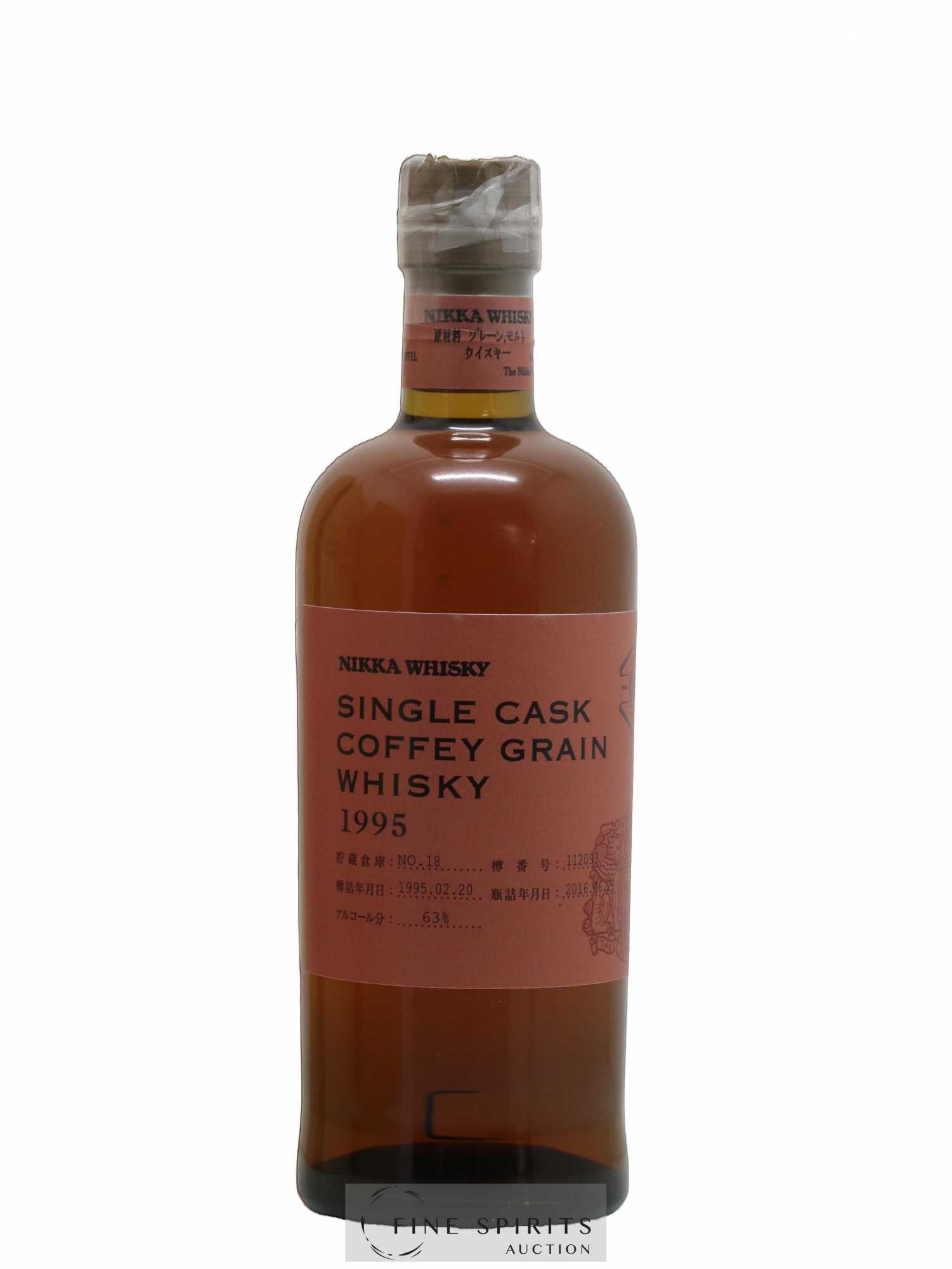 Nikka 1995 Of. Coffey Grain Cask n°112093 - bottled 2016 LMDW Nikka Single Cask - Lot of 1 bottle - 1