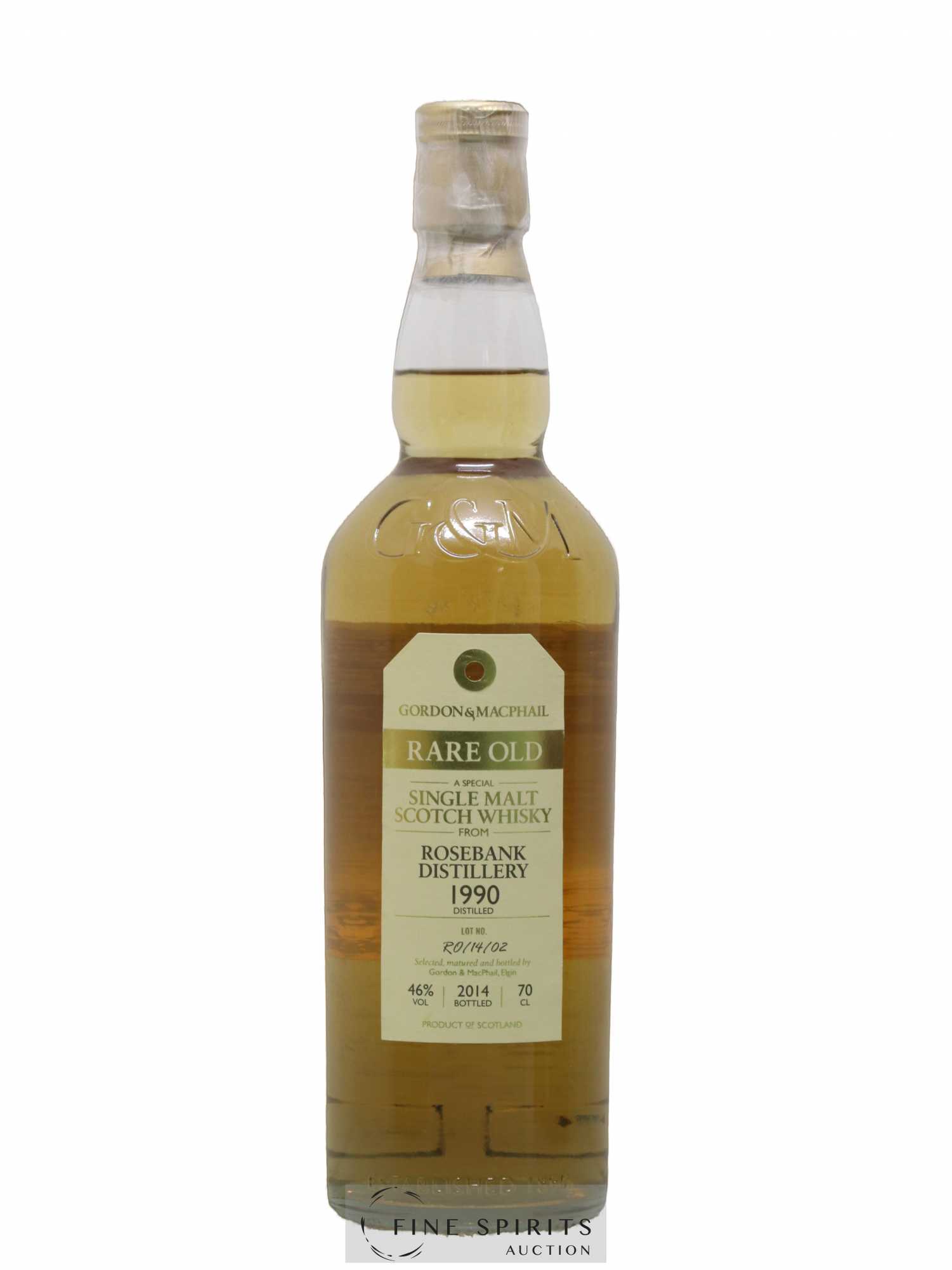 Rosebank 1990 Gordon & MacPhail Rare Old Lot n°R0-14-02 - bottled 2014 - Lot de 1 bouteille - 1