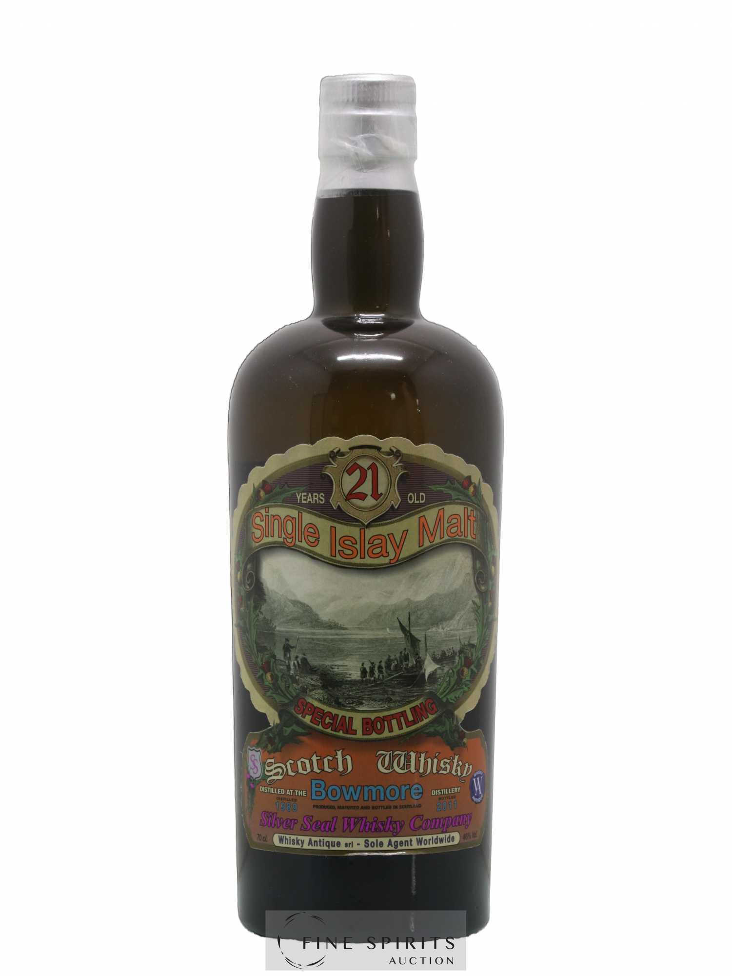 Bowmore 21 years 1989 Silver Seal Whisky Company Whisky Antique One of 565 - bottled 2011 Special Bottling - Lot de 1 bouteille - 1