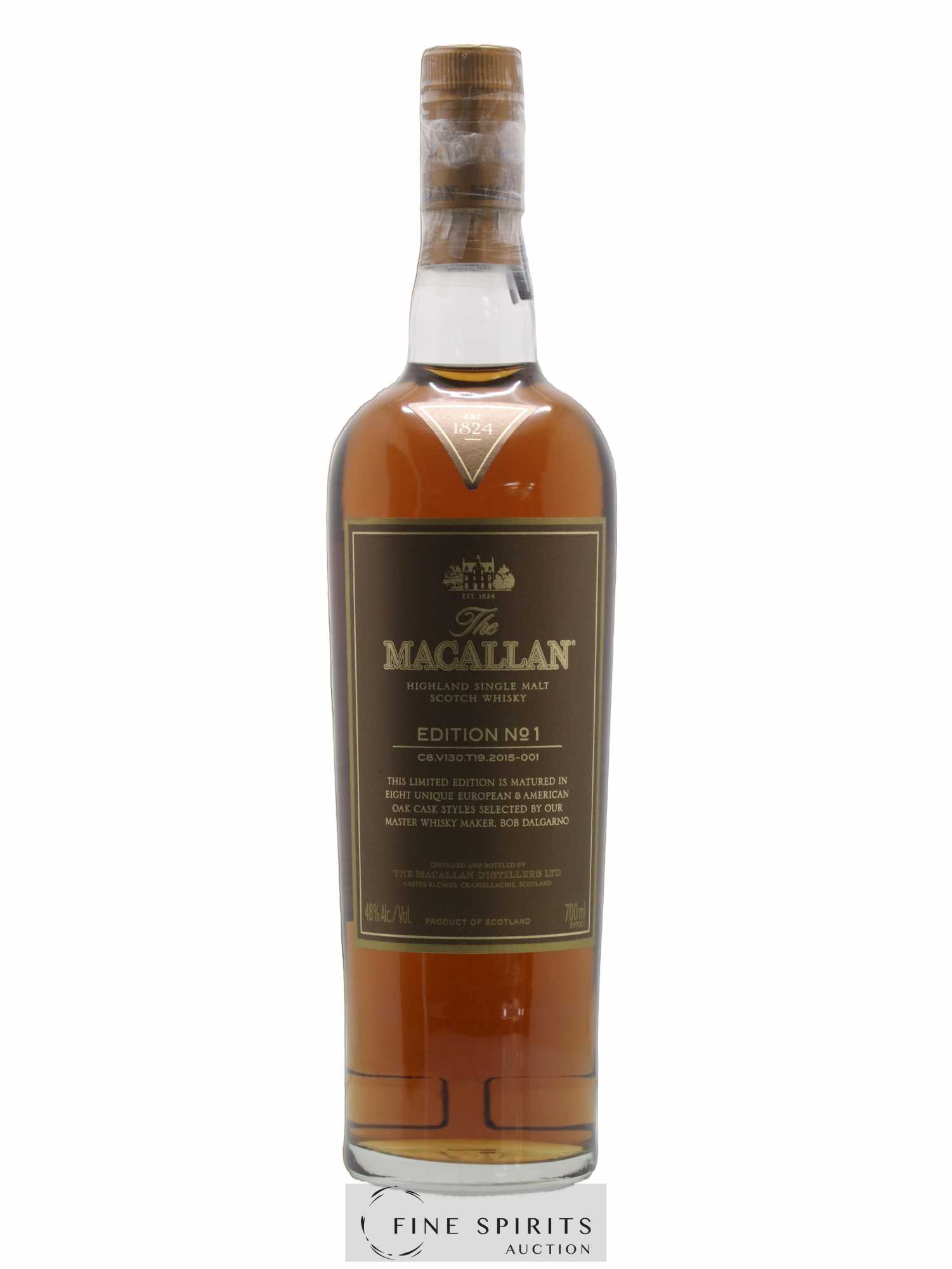 Macallan (The) Of. Edition n°1 C8.V130.T19.2015-001 Limited Edition - Lot de 1 bouteille - 1