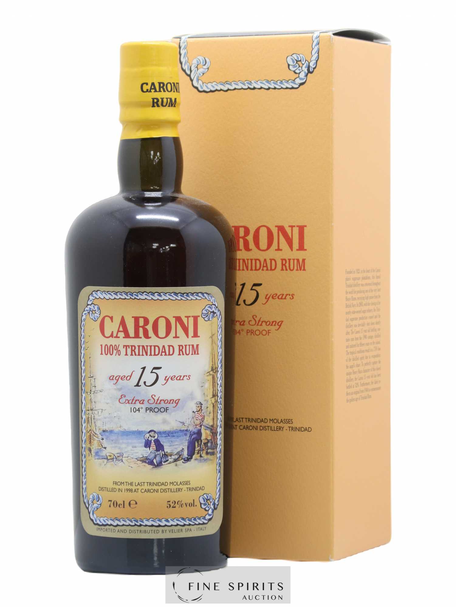 Caroni 15 years 1998 Velier 104° Proof bottled 2013 Extra Strong - Lot de 1 bouteille - 0