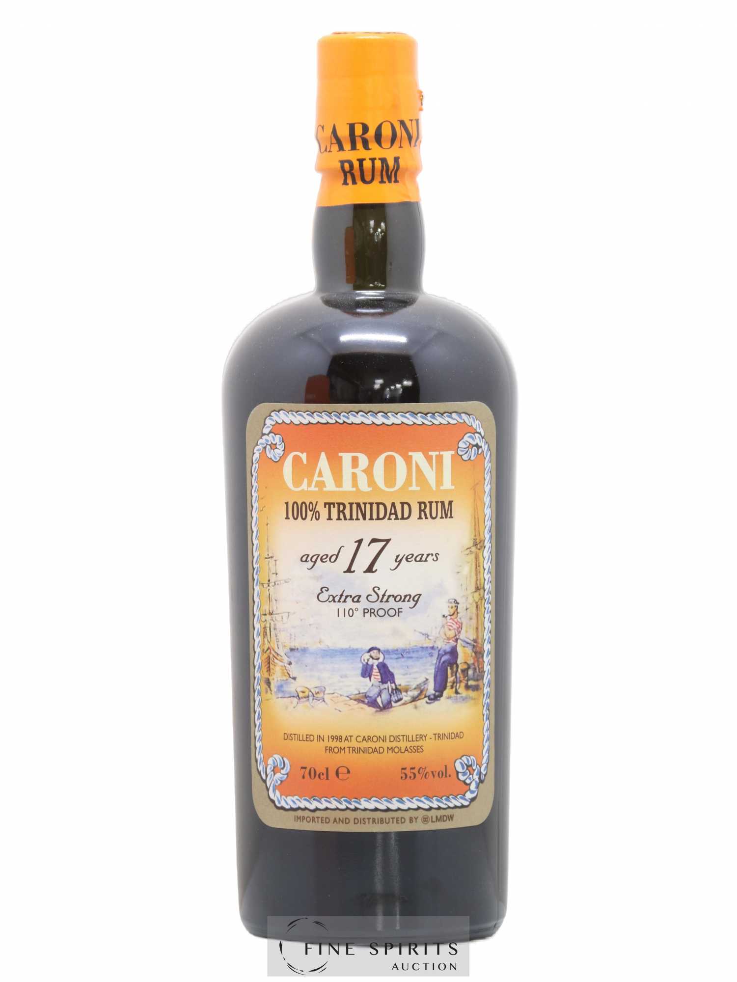 Caroni 17 years 1998 Of. 110° Proof bottled 2015 LMDW Extra Strong - Lot de 1 bouteille - 1